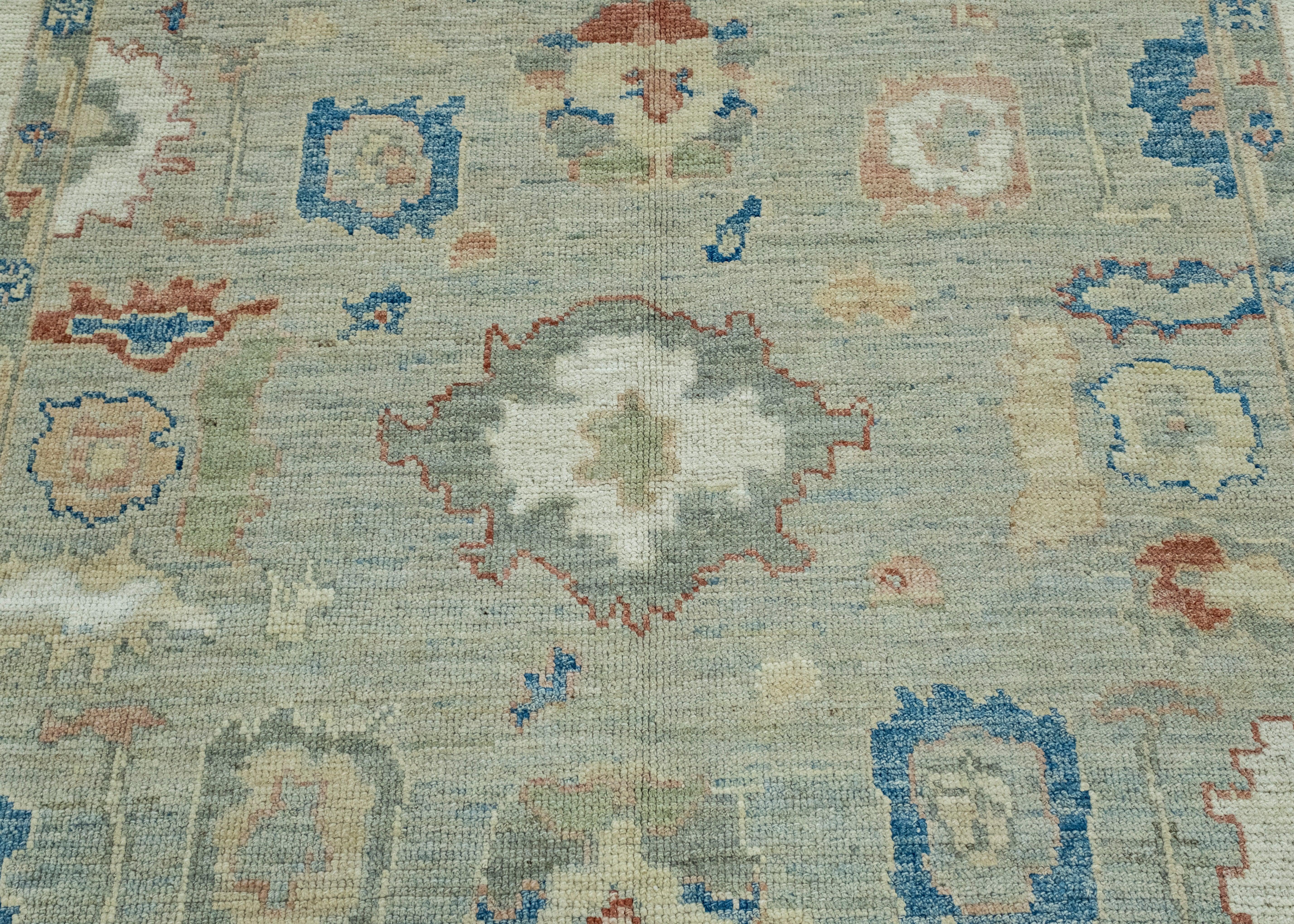 Turkish Oushak Rug 6'11
