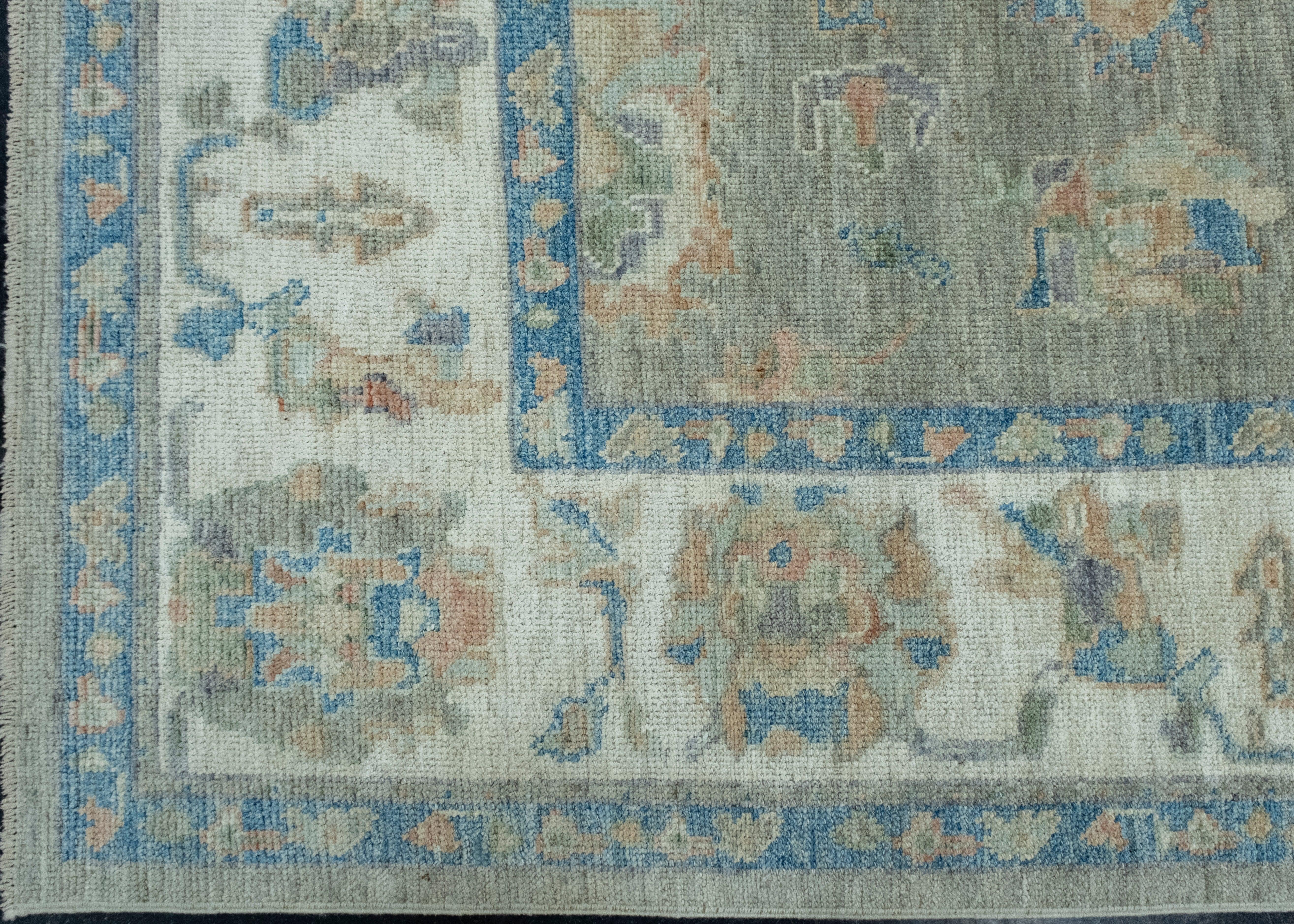 Turkish Oushak Rug 6'11