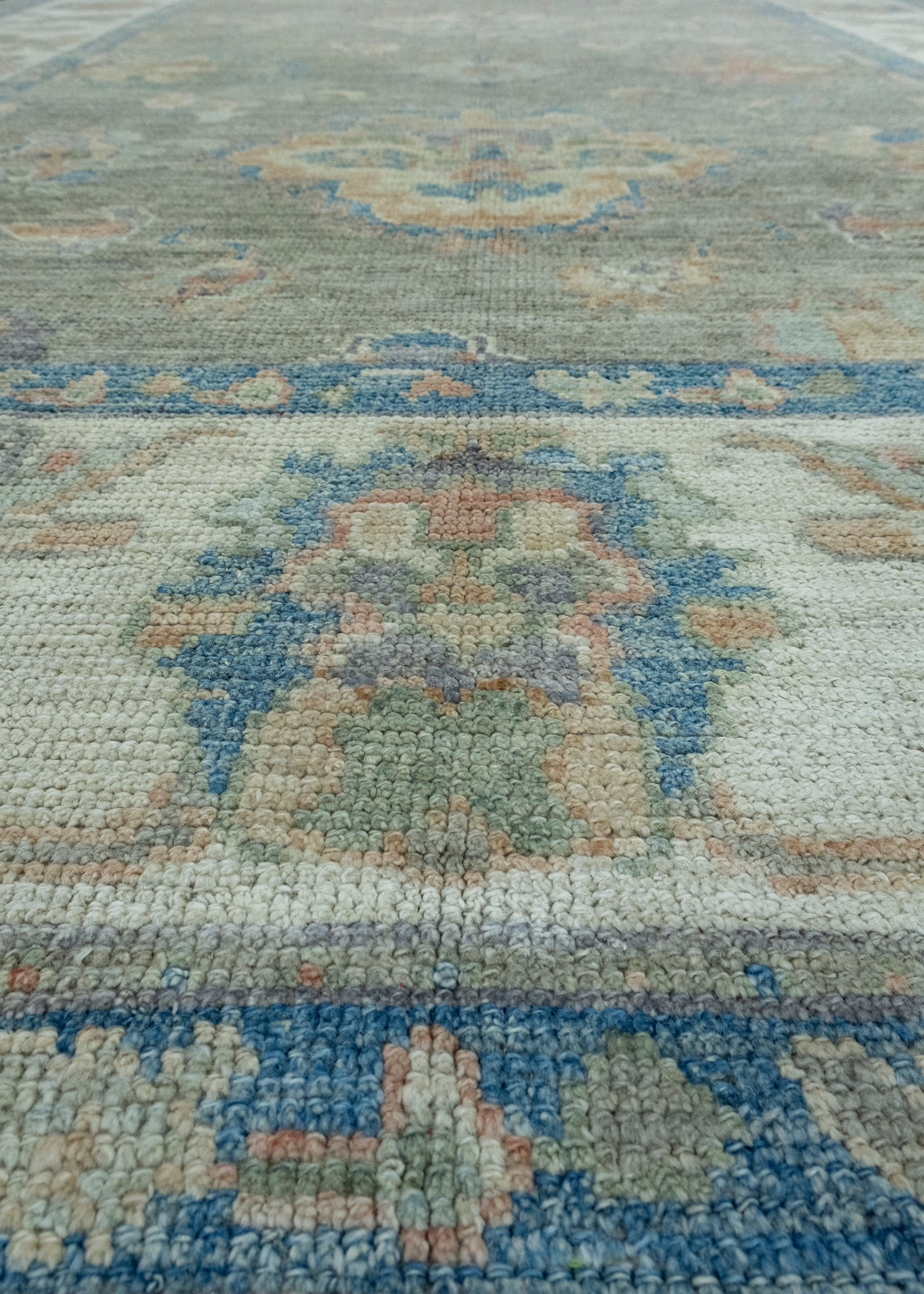 Contemporary Turkish Oushak Rug 6'11