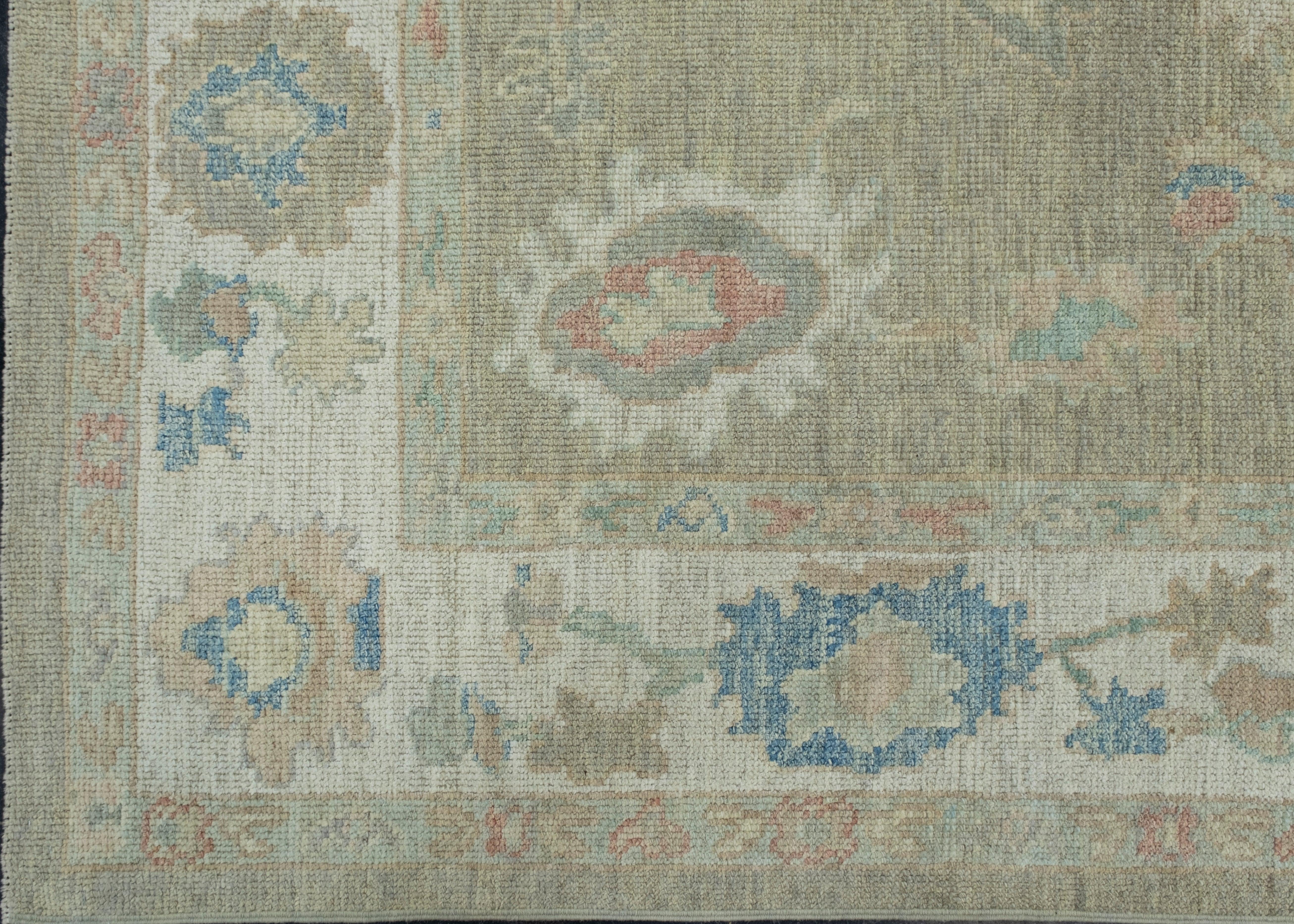 Turkish Oushak Rug 6'2