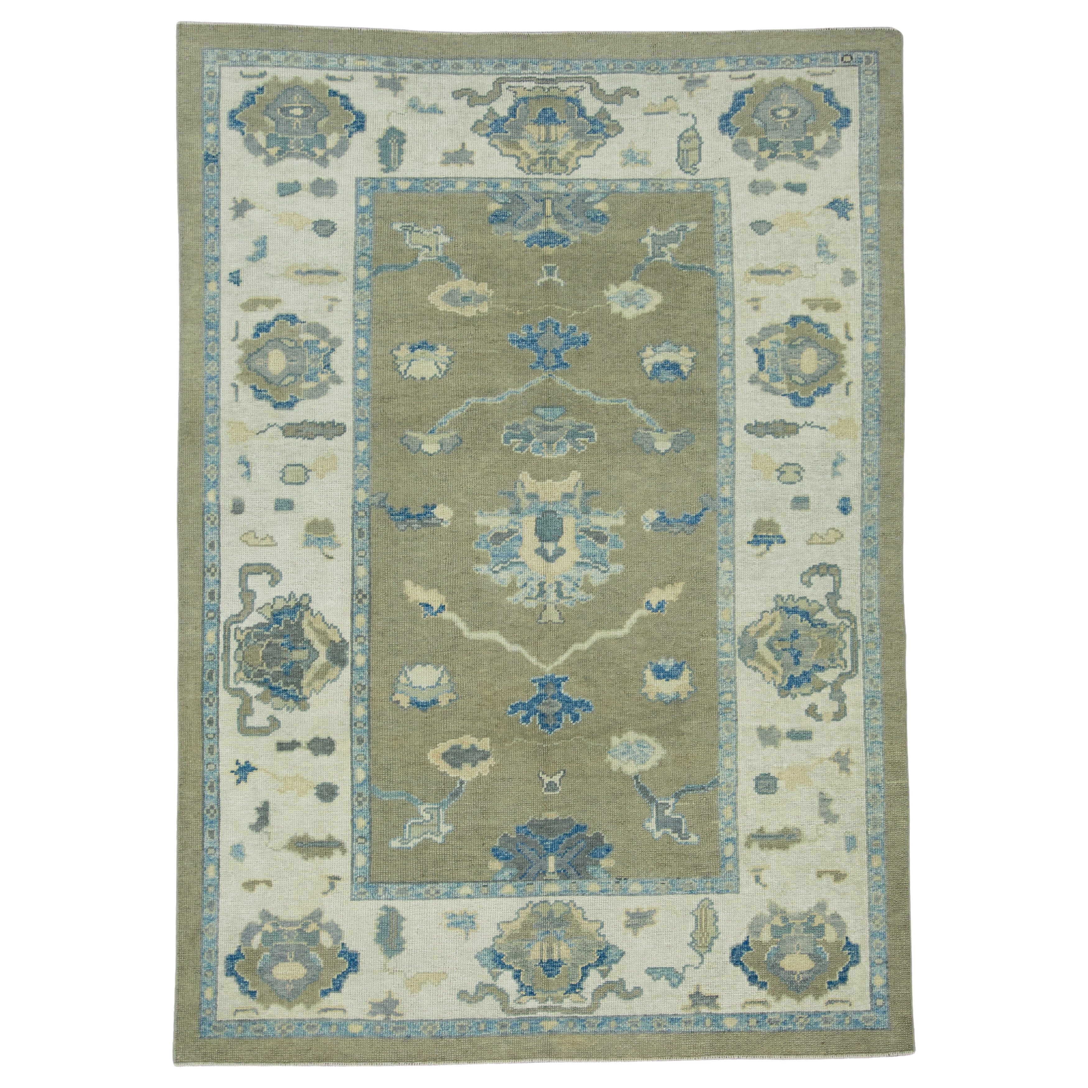 Tappeto Oushak turco 6'2" x 8'7" #17038 in vendita