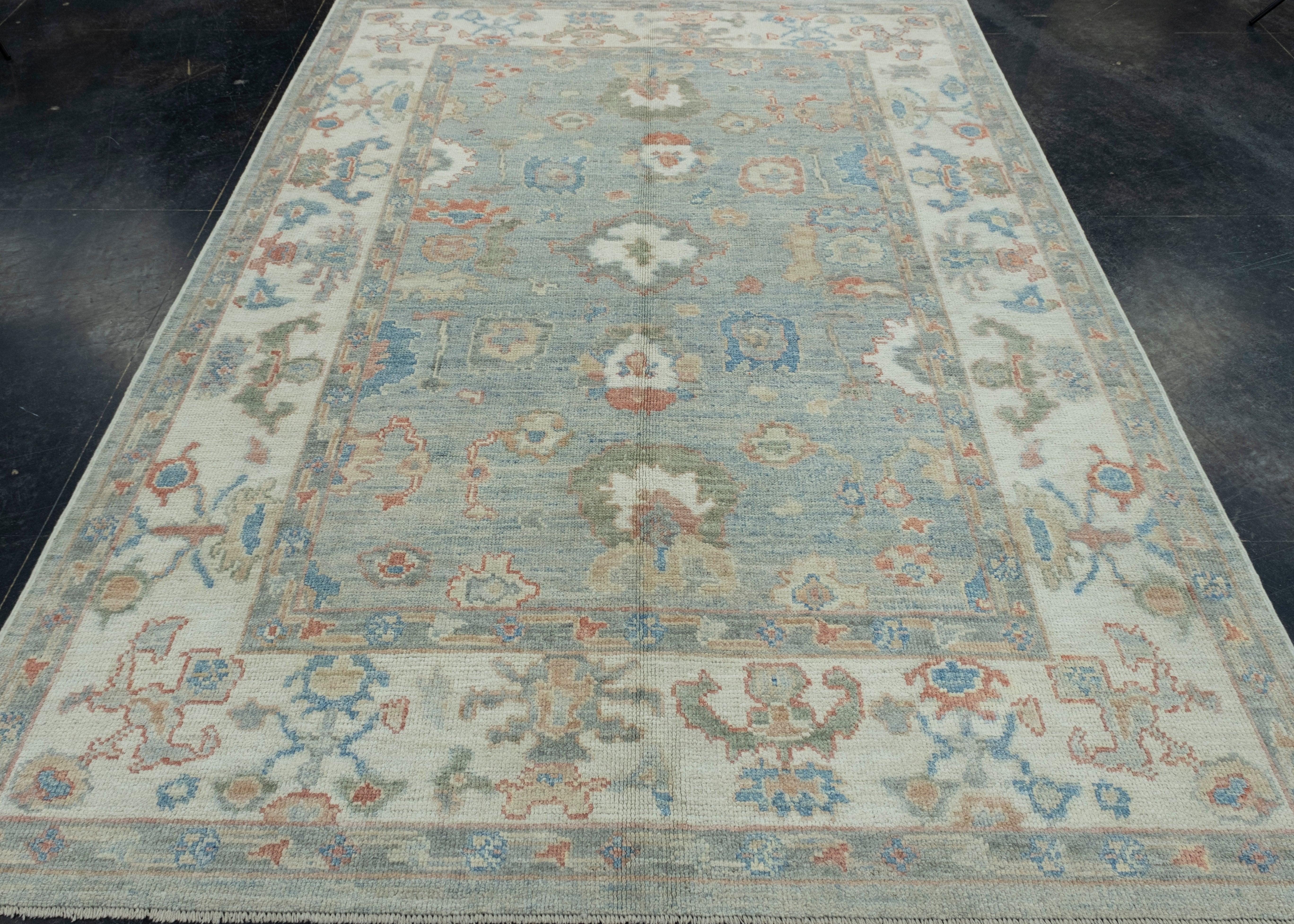 Turkish Oushak Rug 6'2