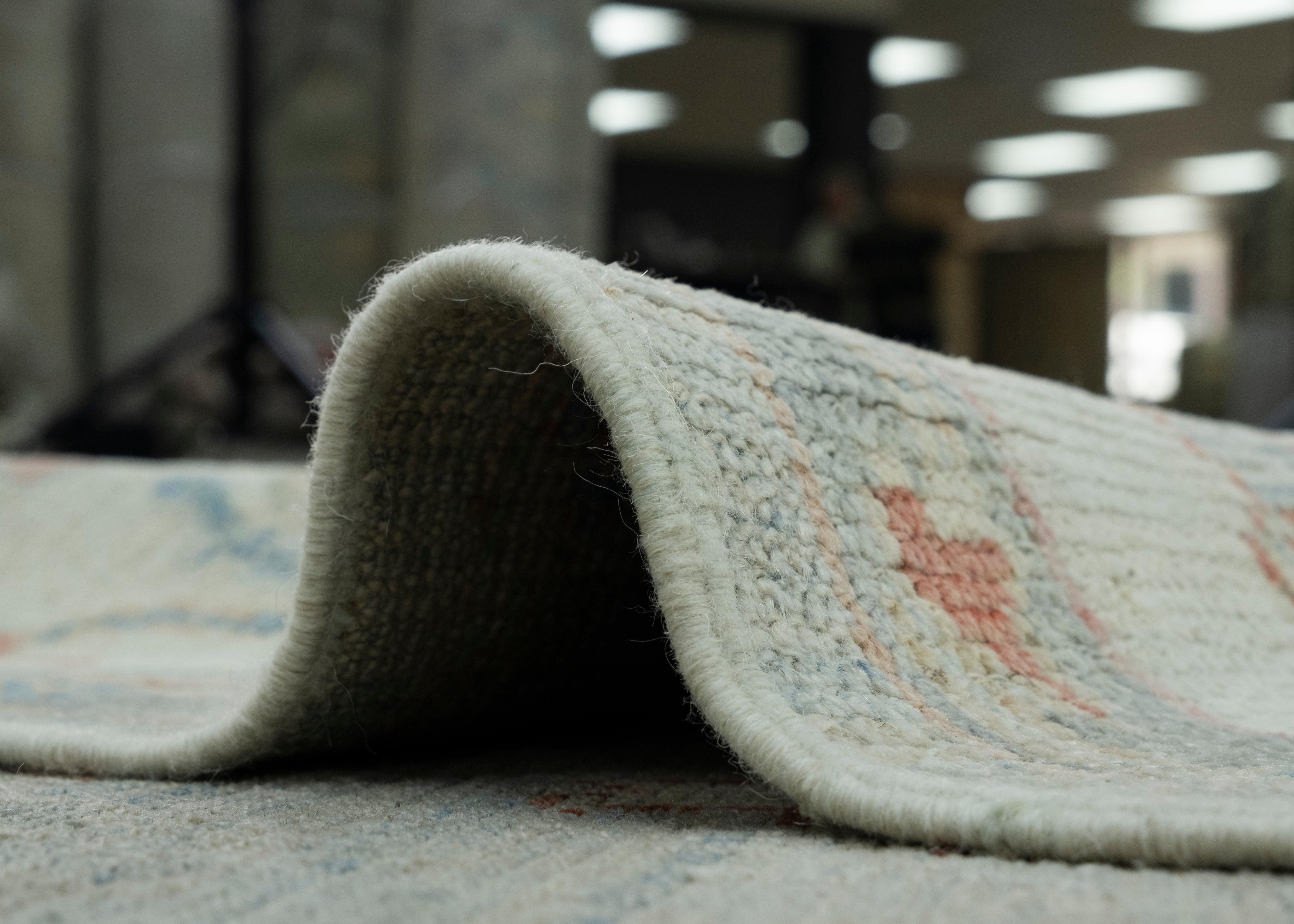 Contemporary Turkish Oushak Rug 6'2