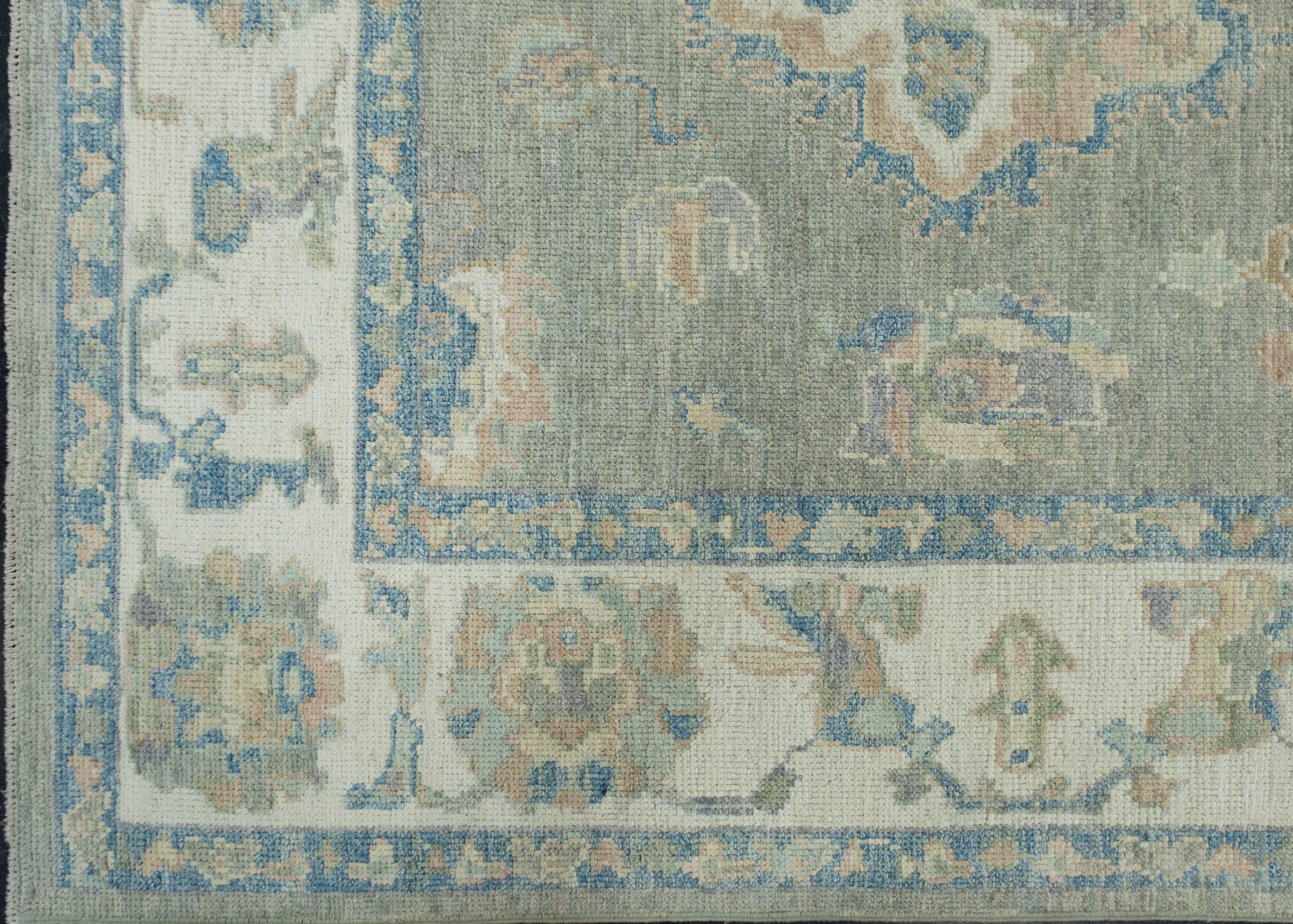 Turkish Oushak Rug 6'2