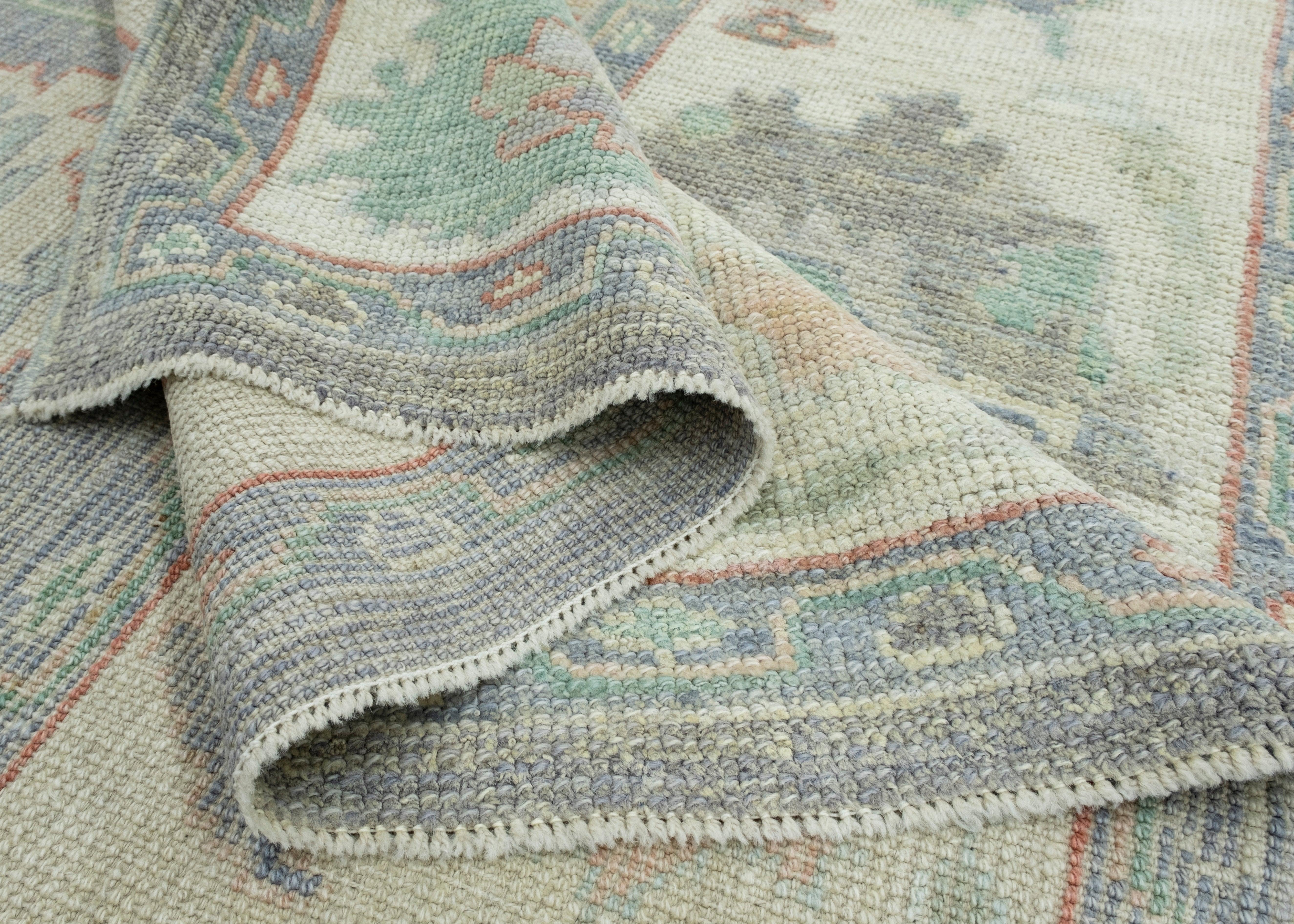 Turkish Oushak Rug 6'2