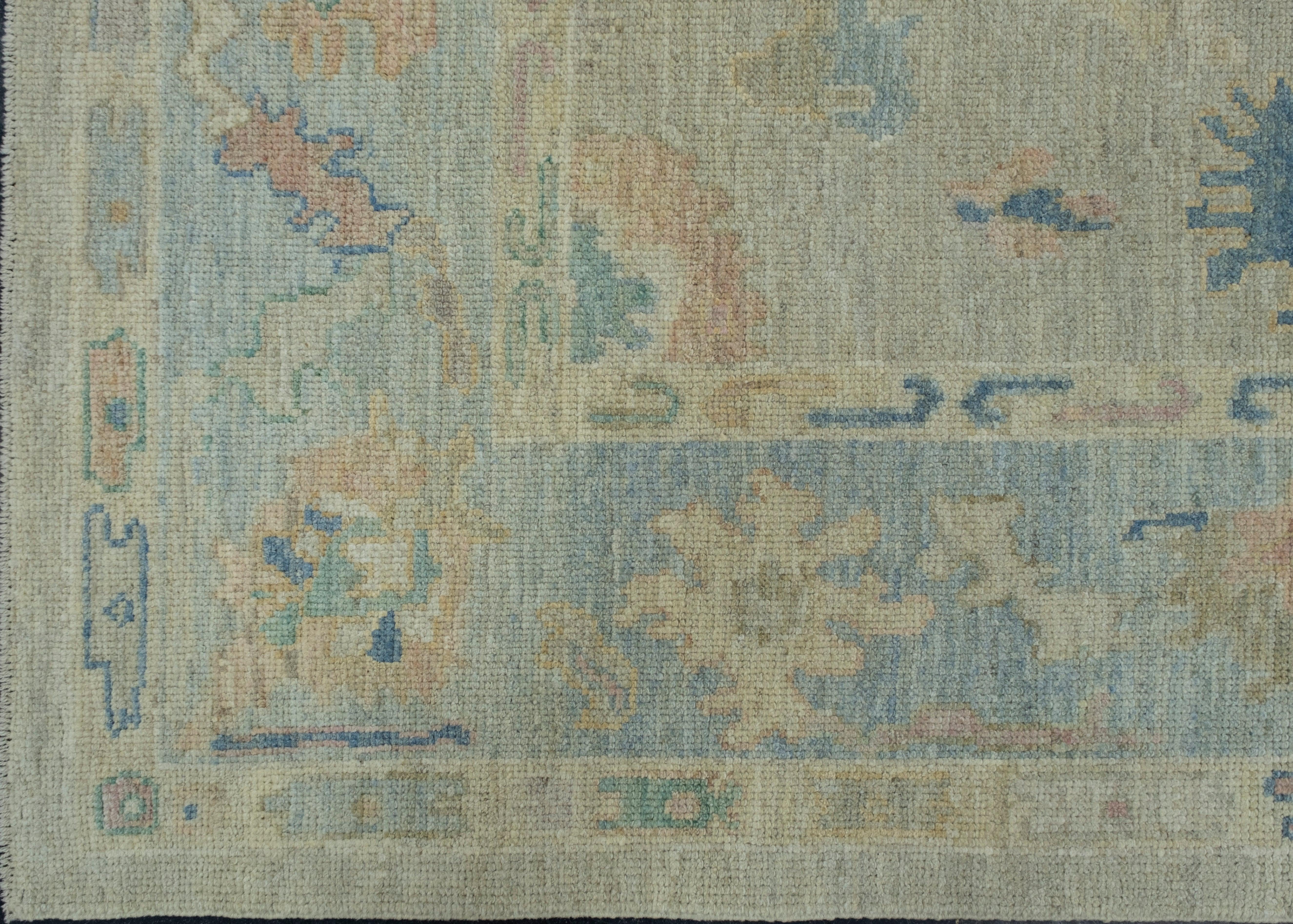 Turkish Oushak Rug 6'2