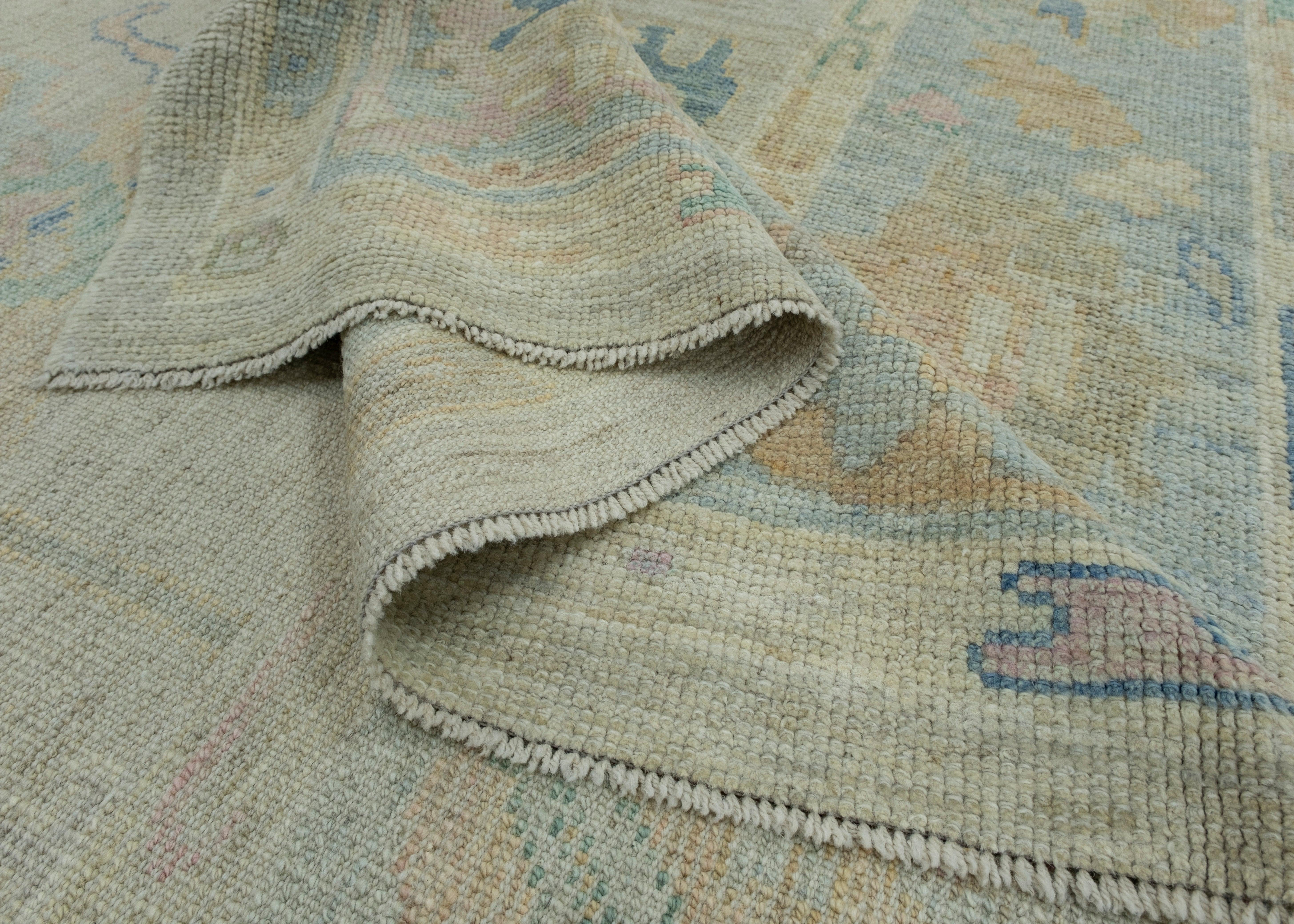Turkish Oushak Rug 6'2