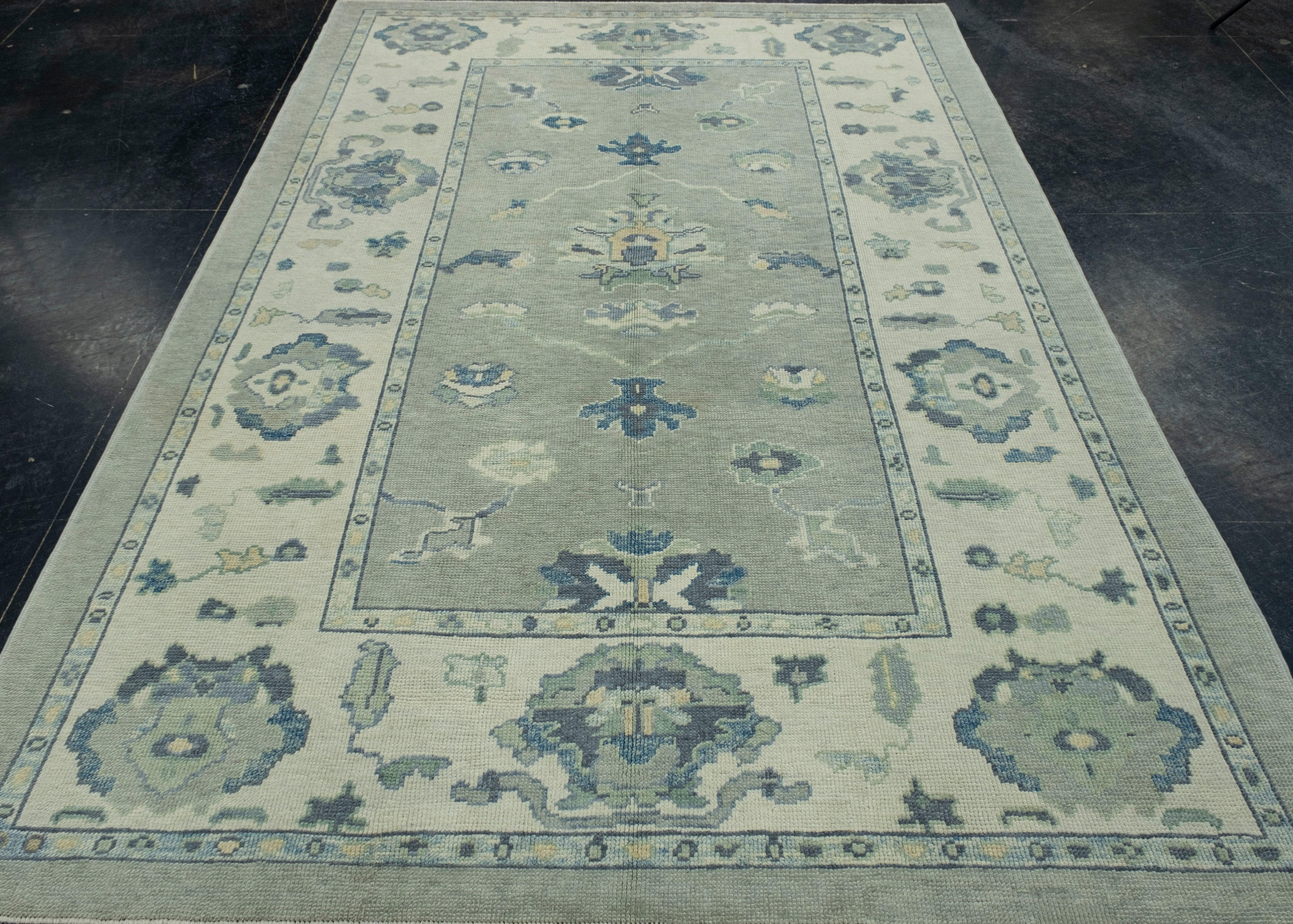 Turkish Oushak Rug 6'3