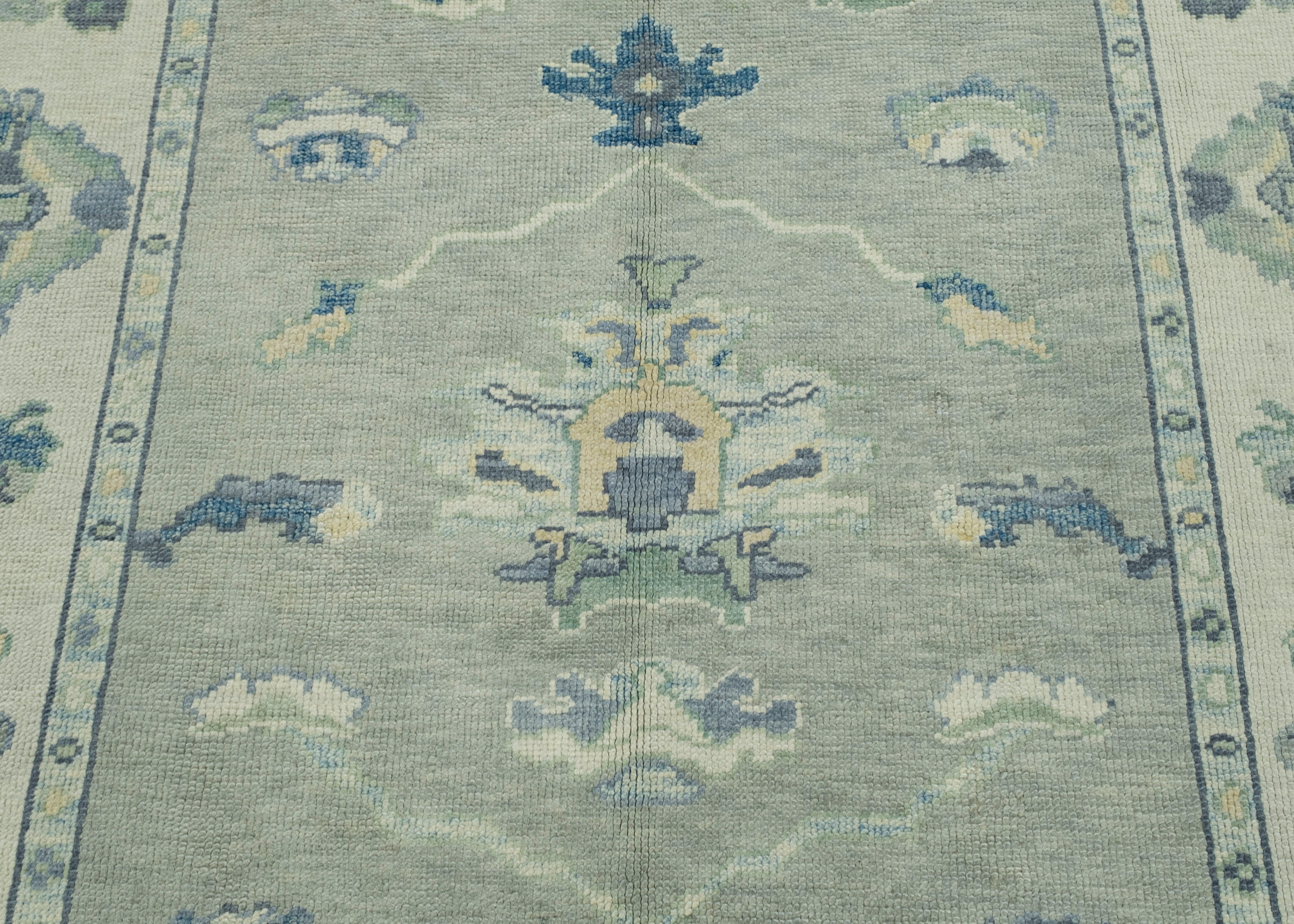 Wool Turkish Oushak Rug 6'3