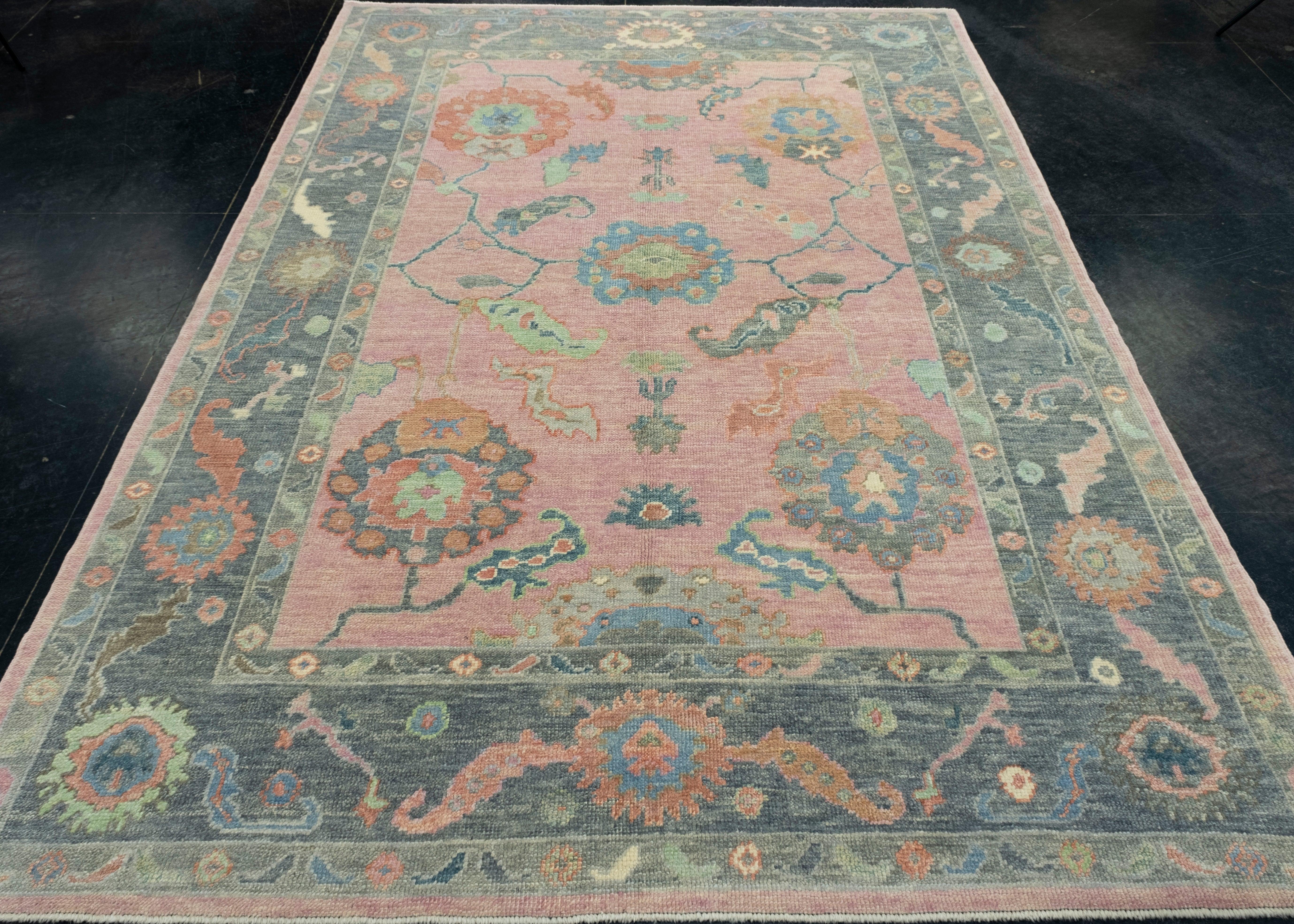 Turkish Oushak Rug 6'3