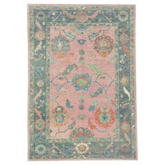 Türkischer Oushak-Teppich 6'3" x 8'11" #17151