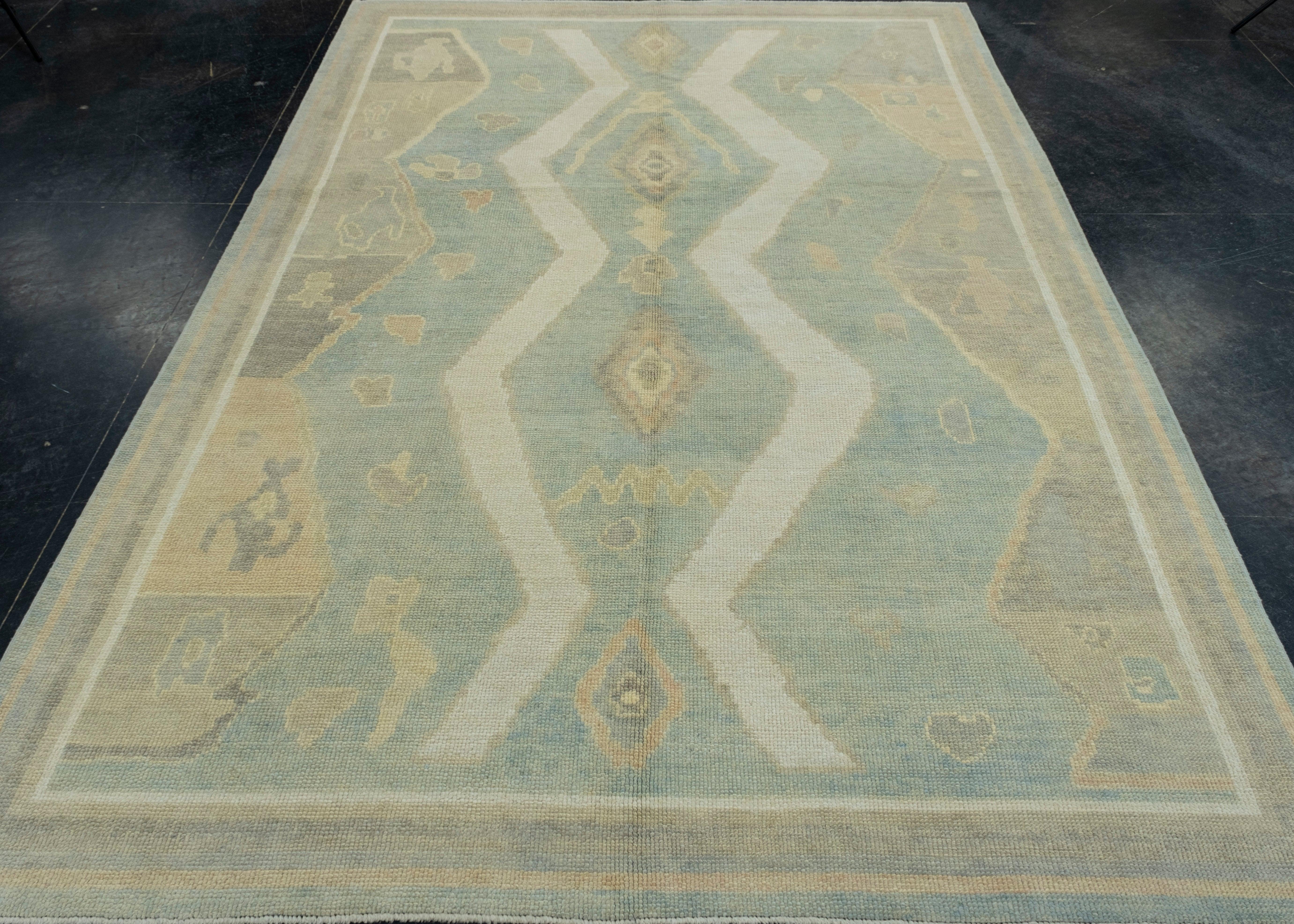 Turkish Oushak Rug 6'3