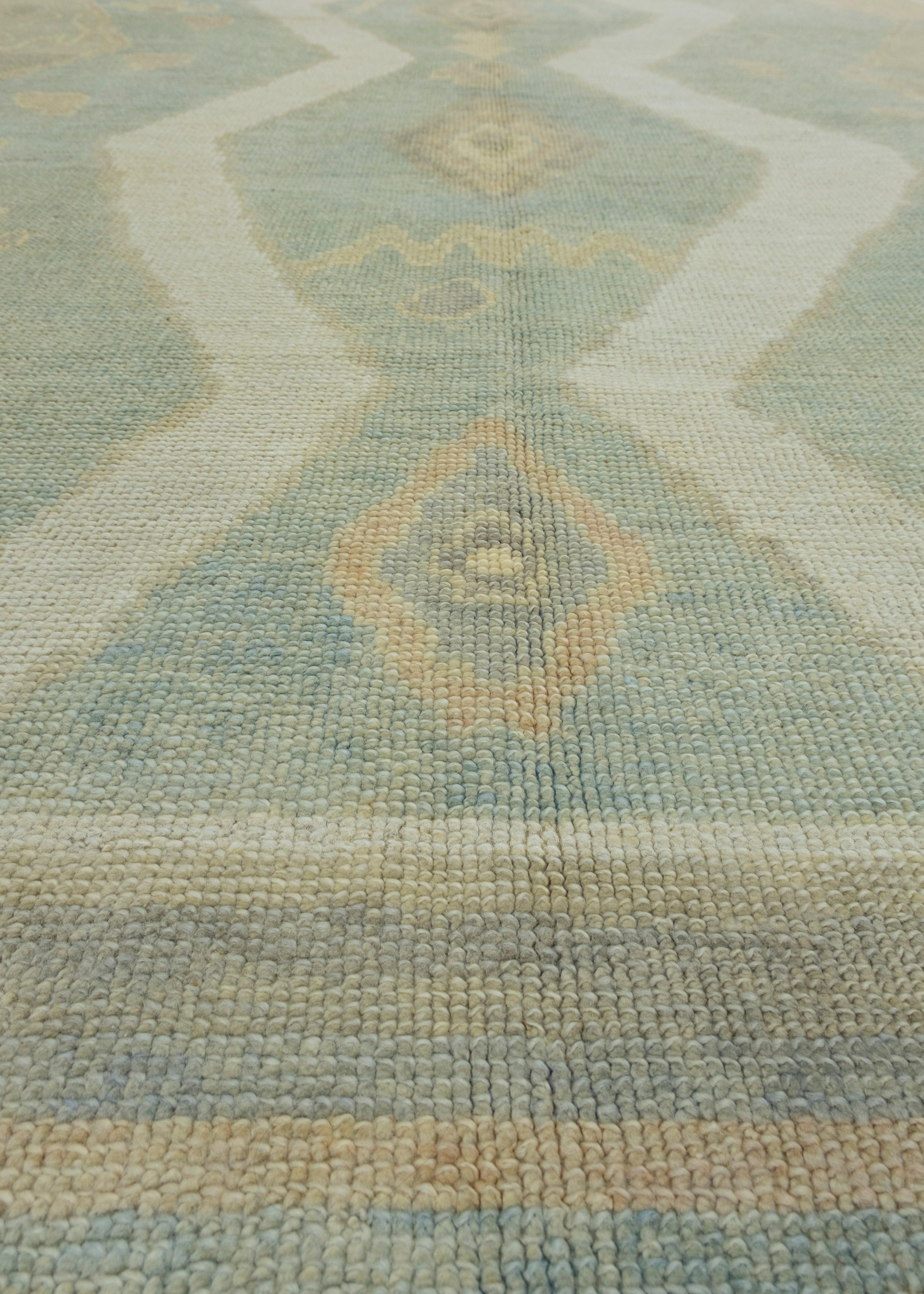Contemporary Turkish Oushak Rug 6'3