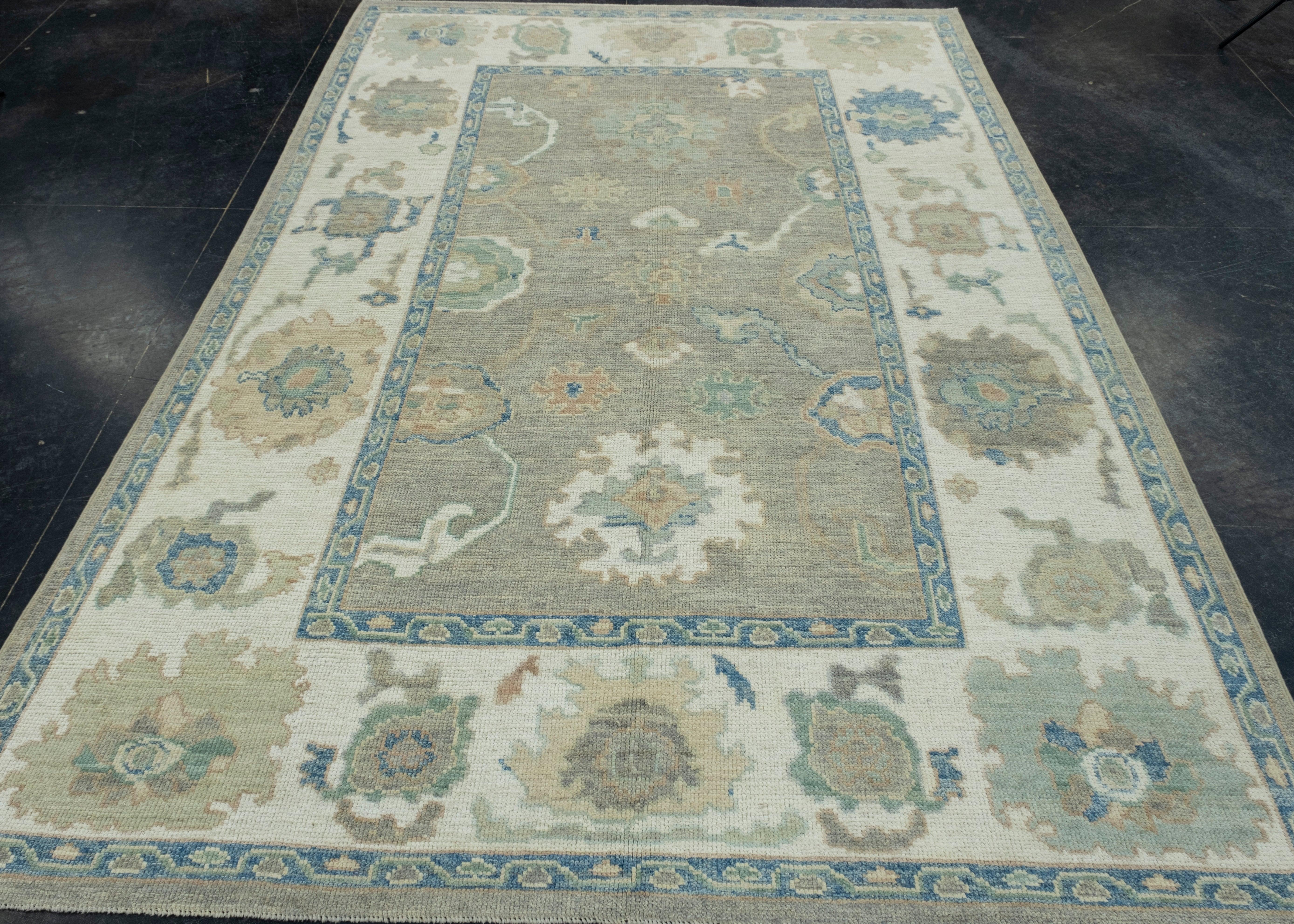 Turkish Oushak Rug 6'3