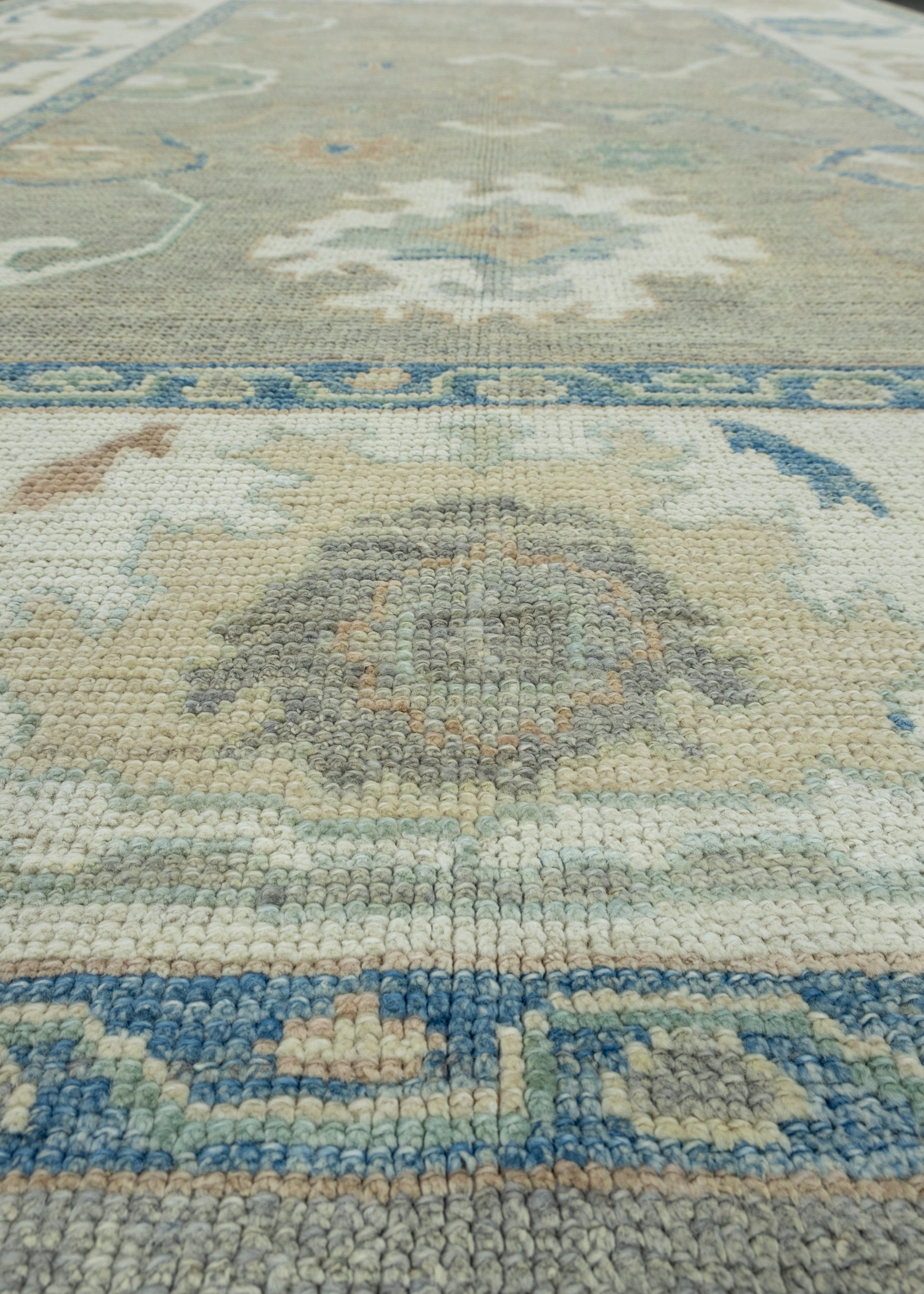 Contemporary Turkish Oushak Rug 6'3