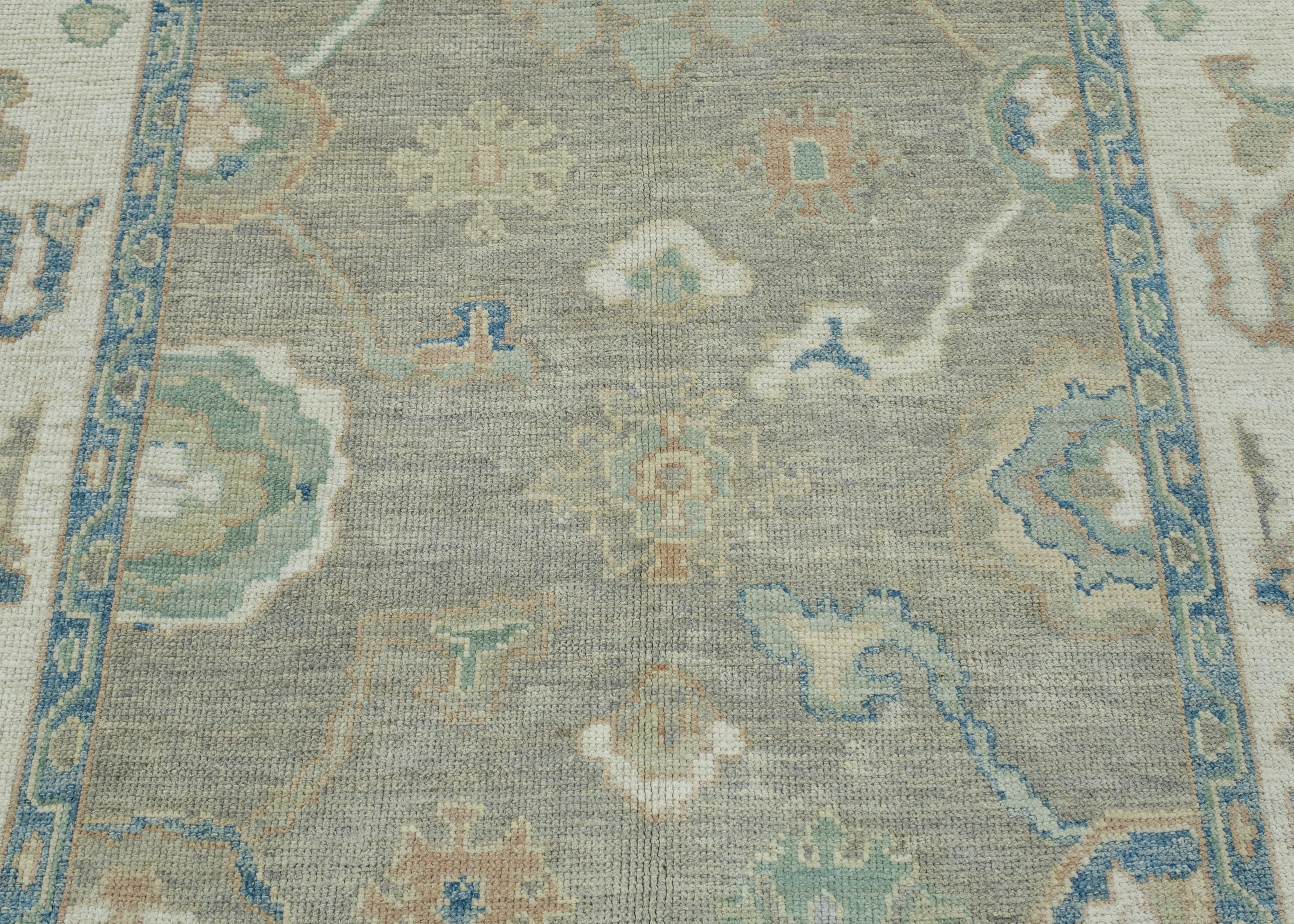Wool Turkish Oushak Rug 6'3