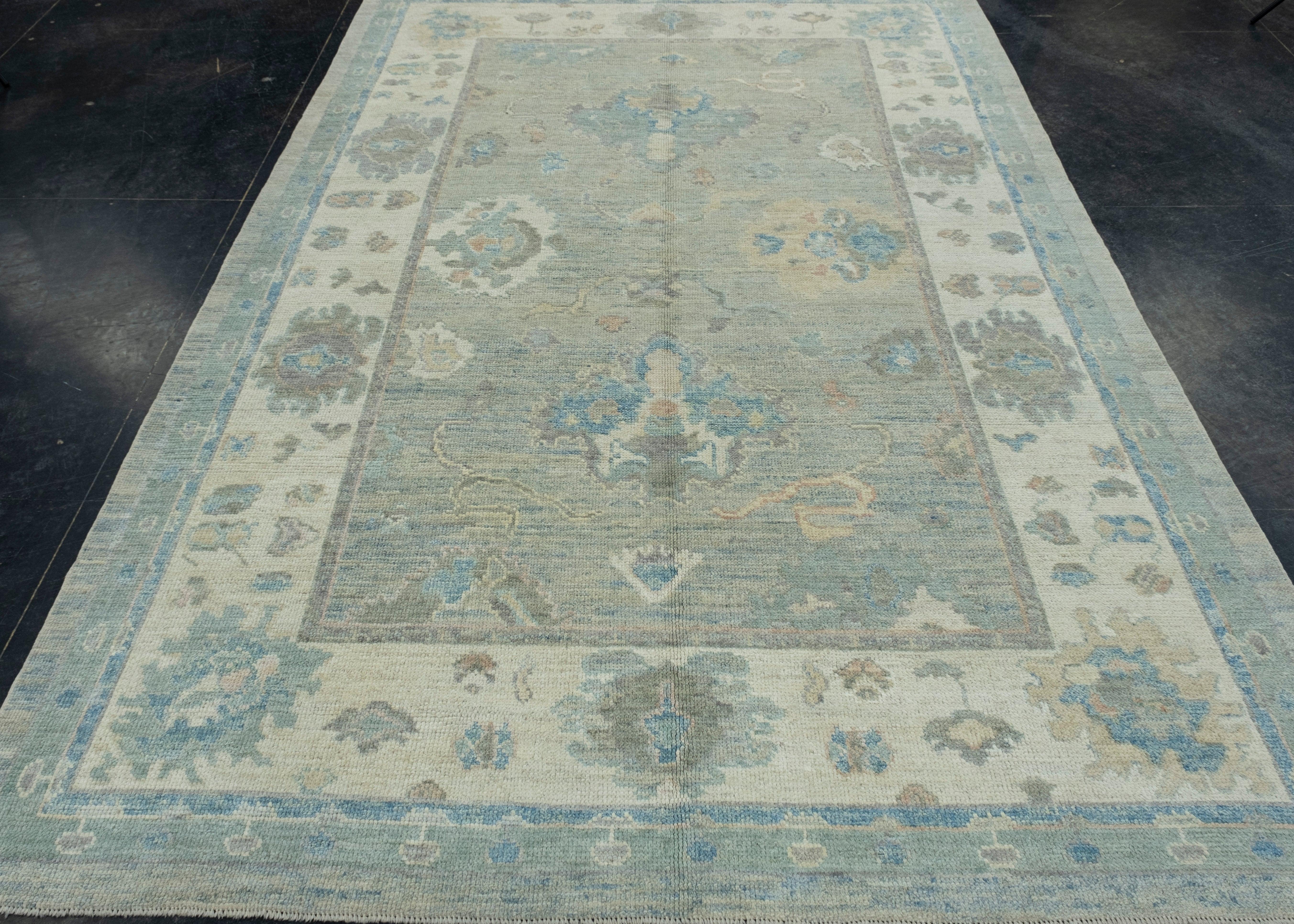 Turkish Oushak Rug 6'3