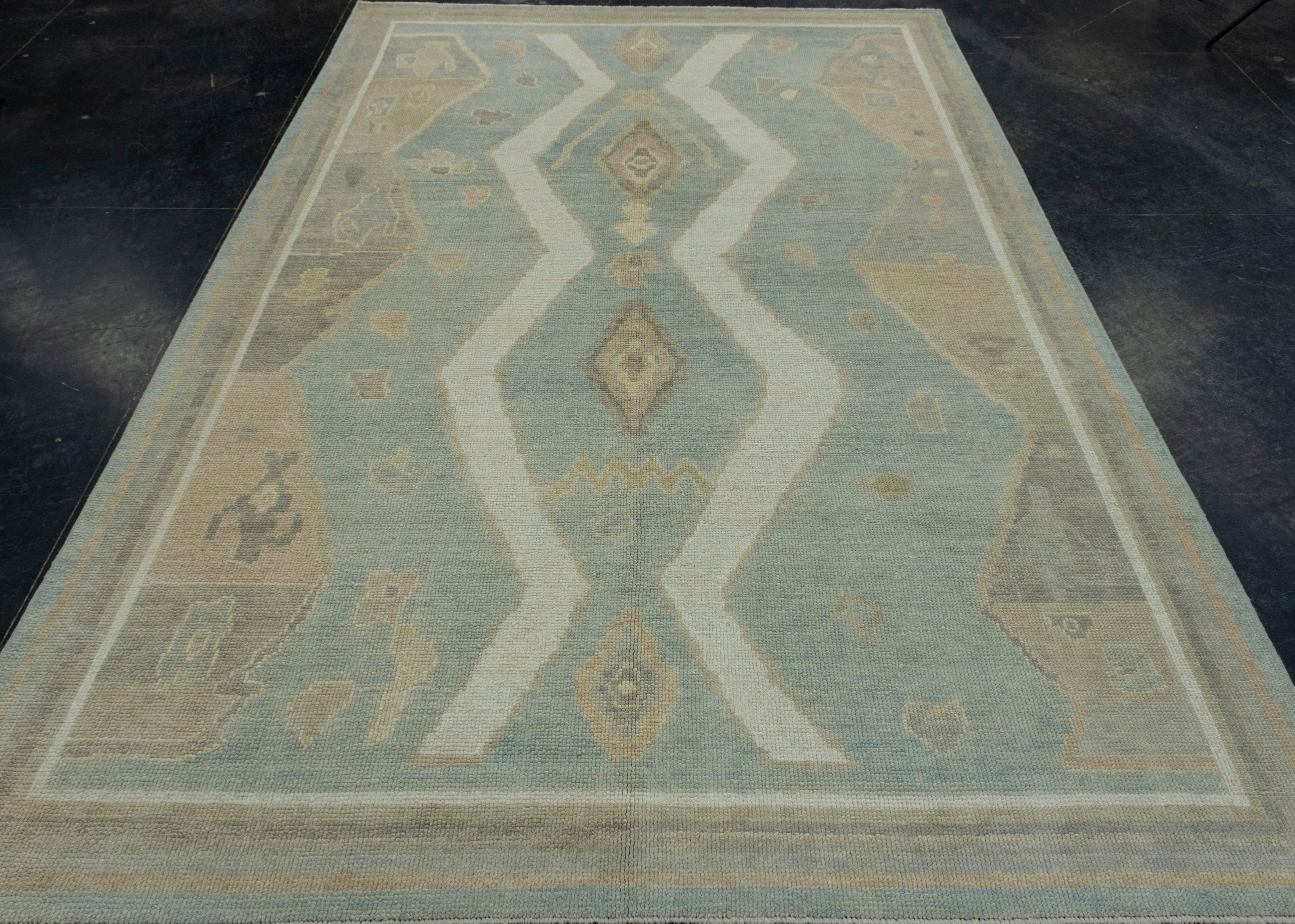 Turkish Oushak Rug 6'3