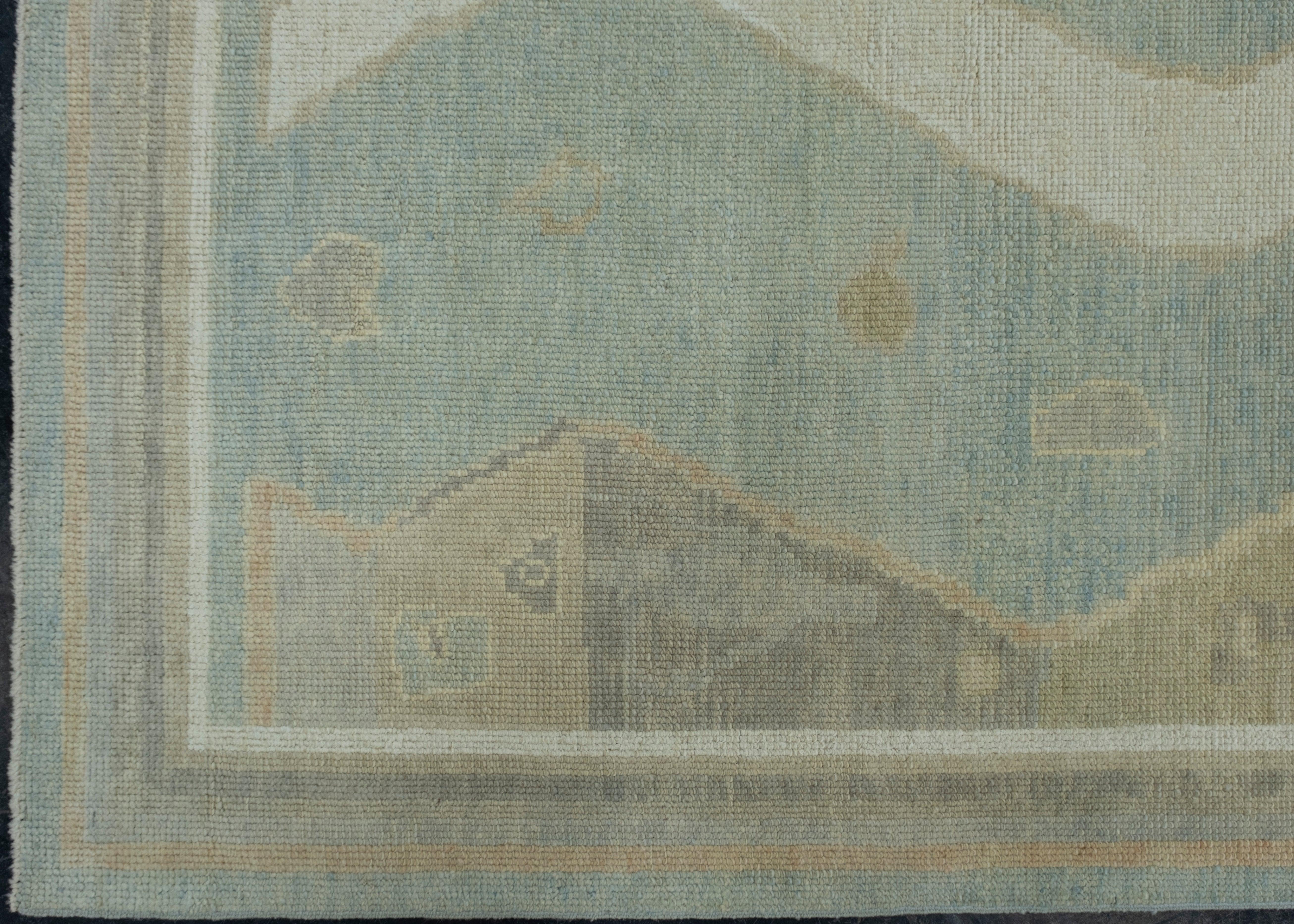 Contemporary Turkish Oushak Rug 6'3