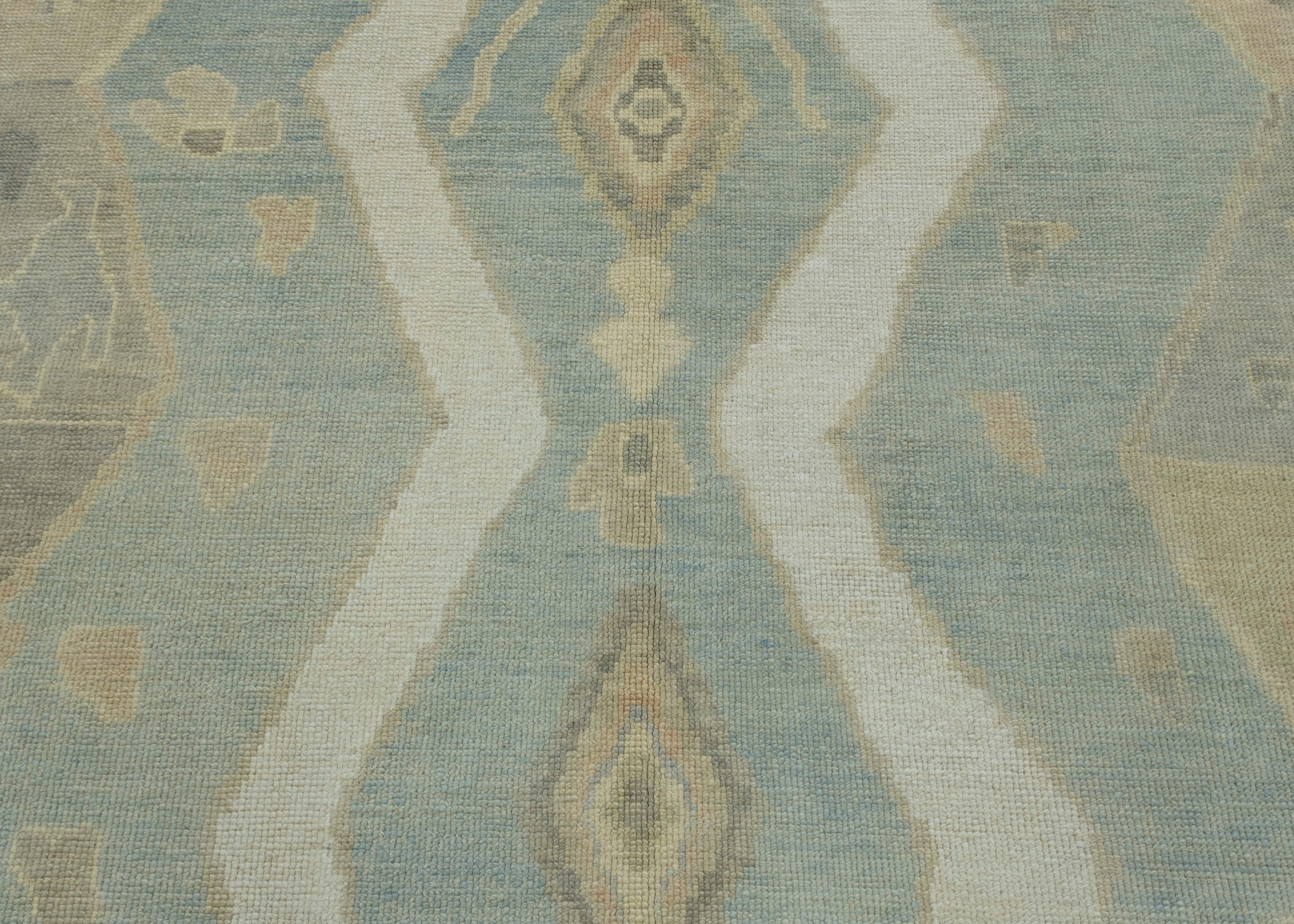 Wool Turkish Oushak Rug 6'3