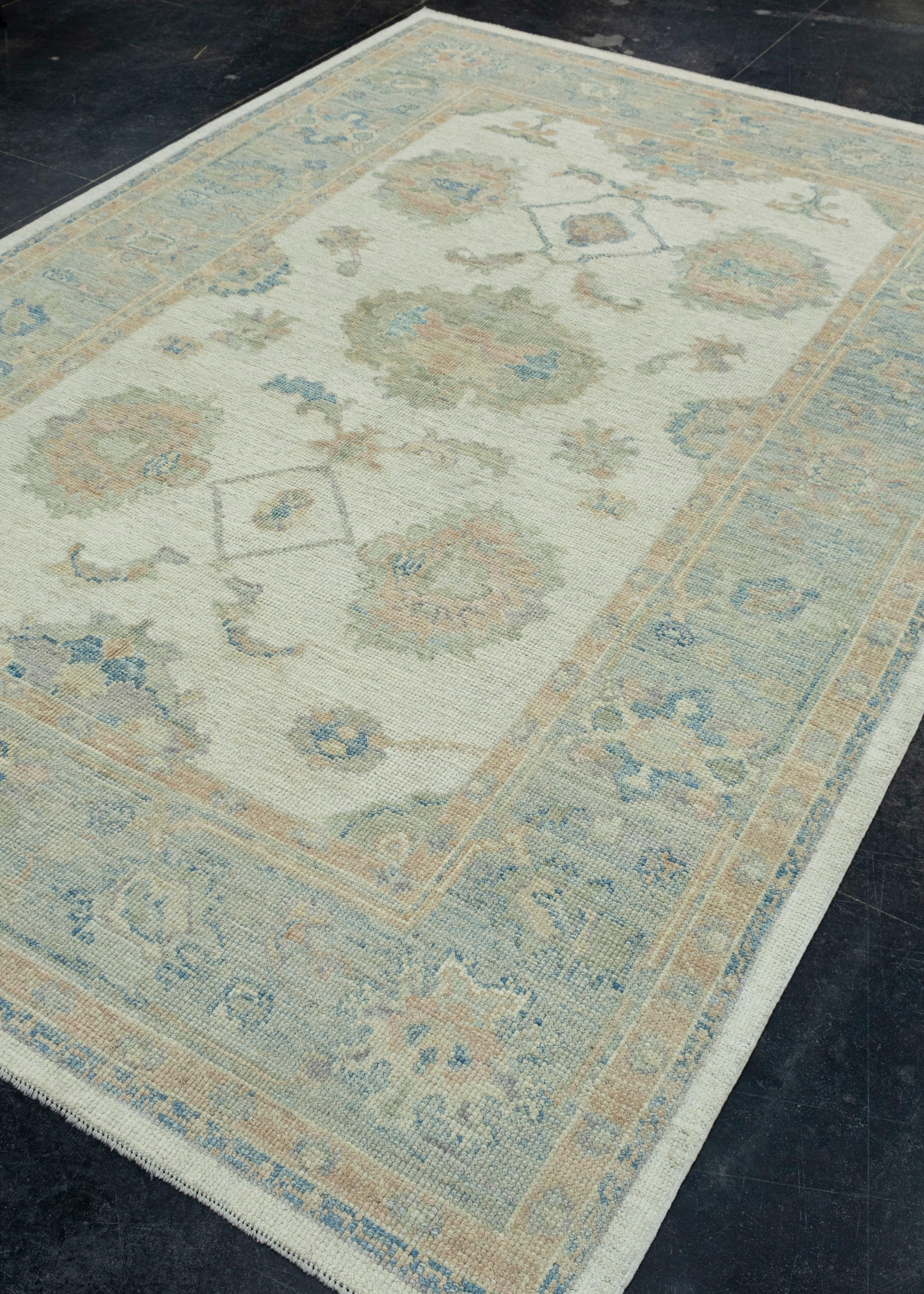 Turkish Oushak Rug 6'4