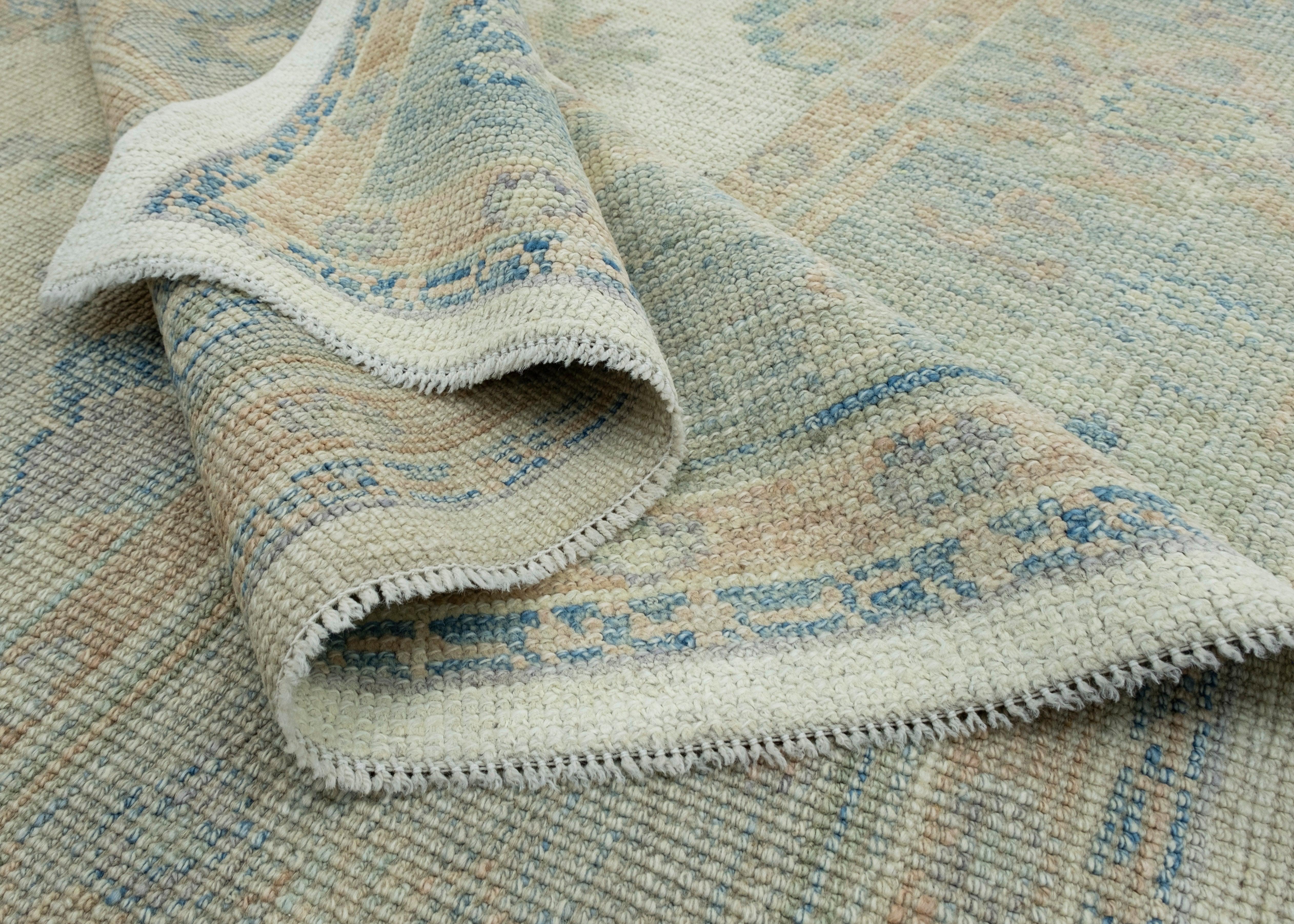 Wool Turkish Oushak Rug 6'4