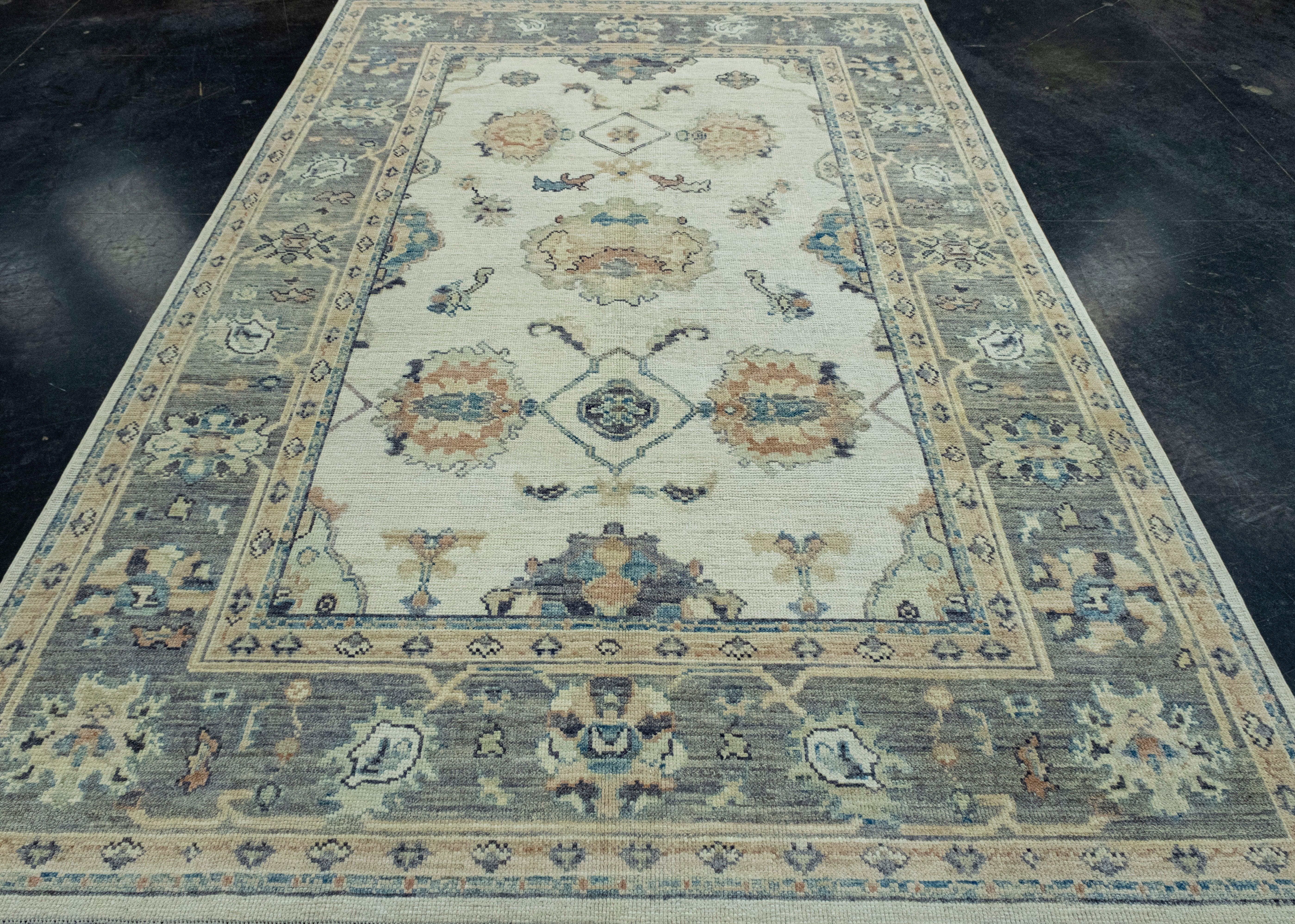 Turkish Oushak Rug 6'8