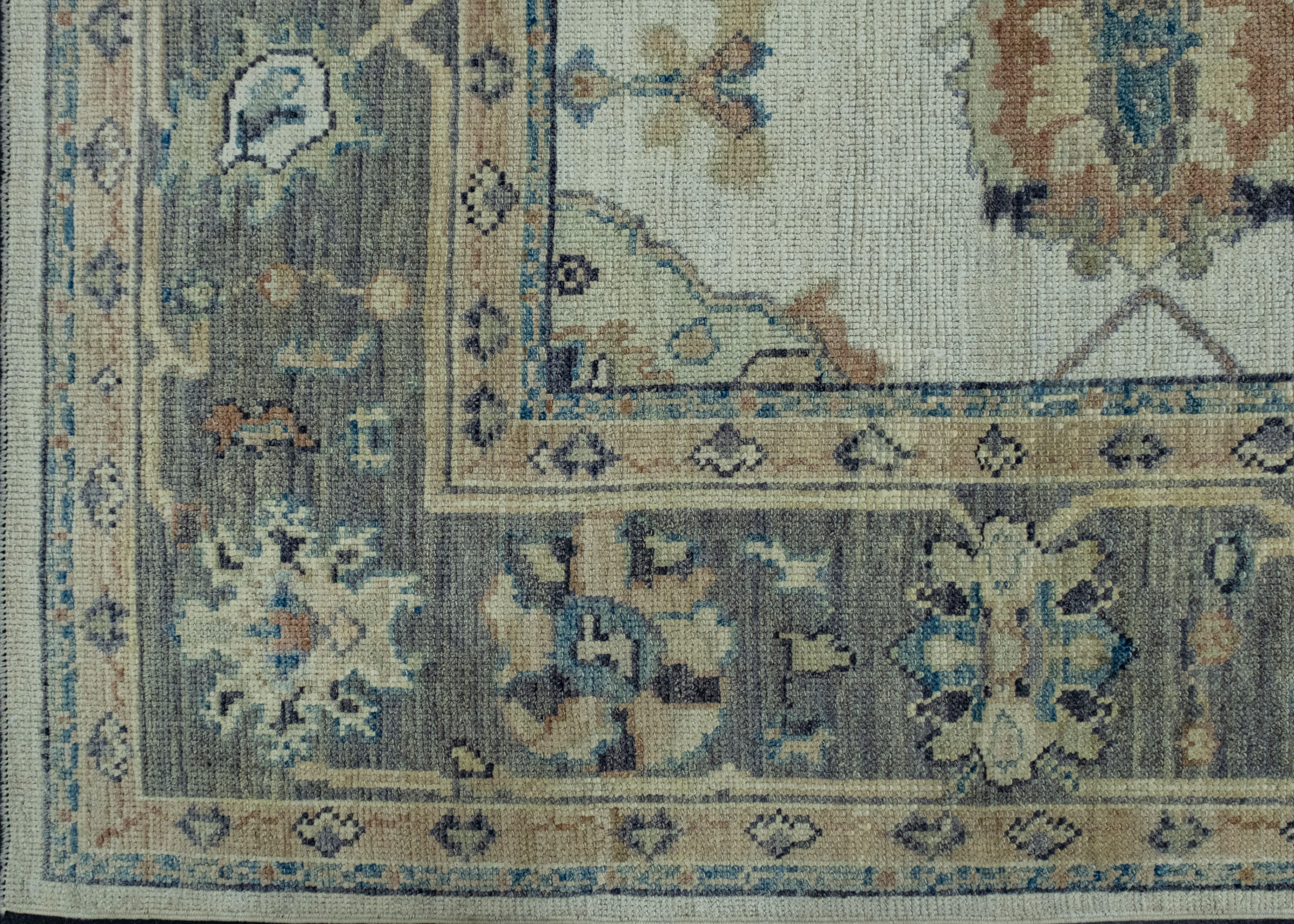 Turkish Oushak Rug 6'8