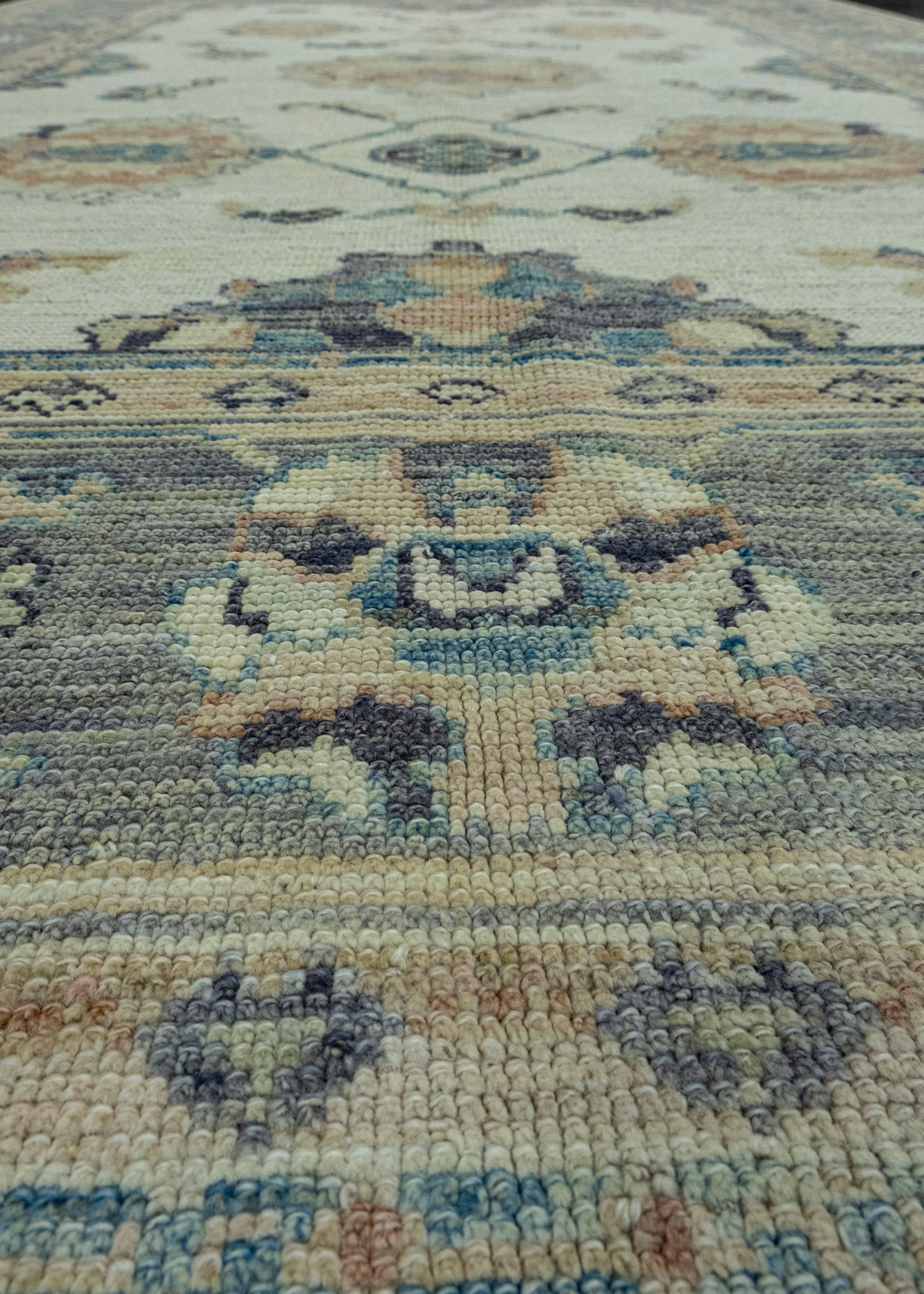 Contemporary Turkish Oushak Rug 6'8