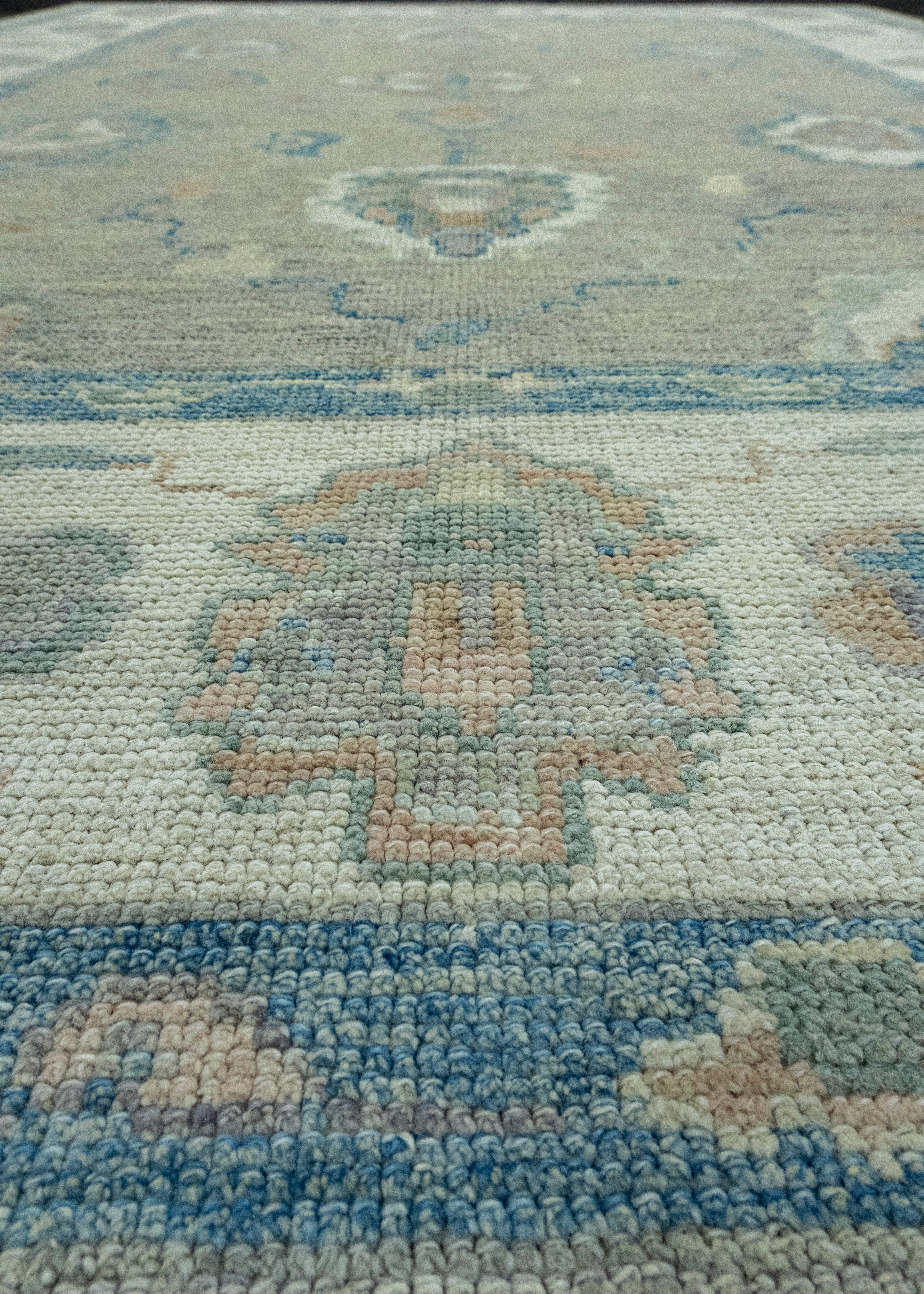 Contemporary Turkish Oushak Rug 7' x 10' #17754 For Sale