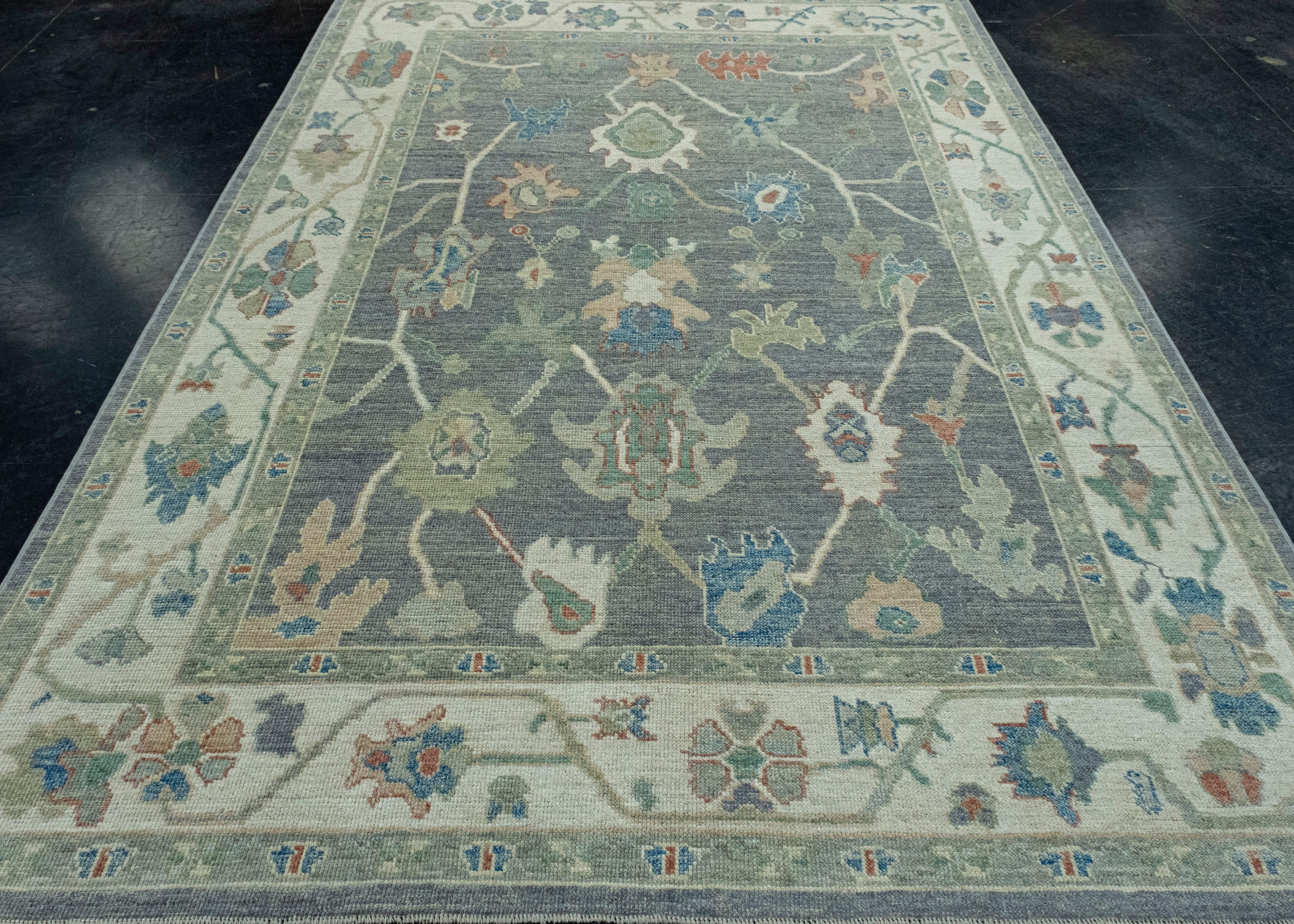 Turkish Oushak Rug 7' x 9'11