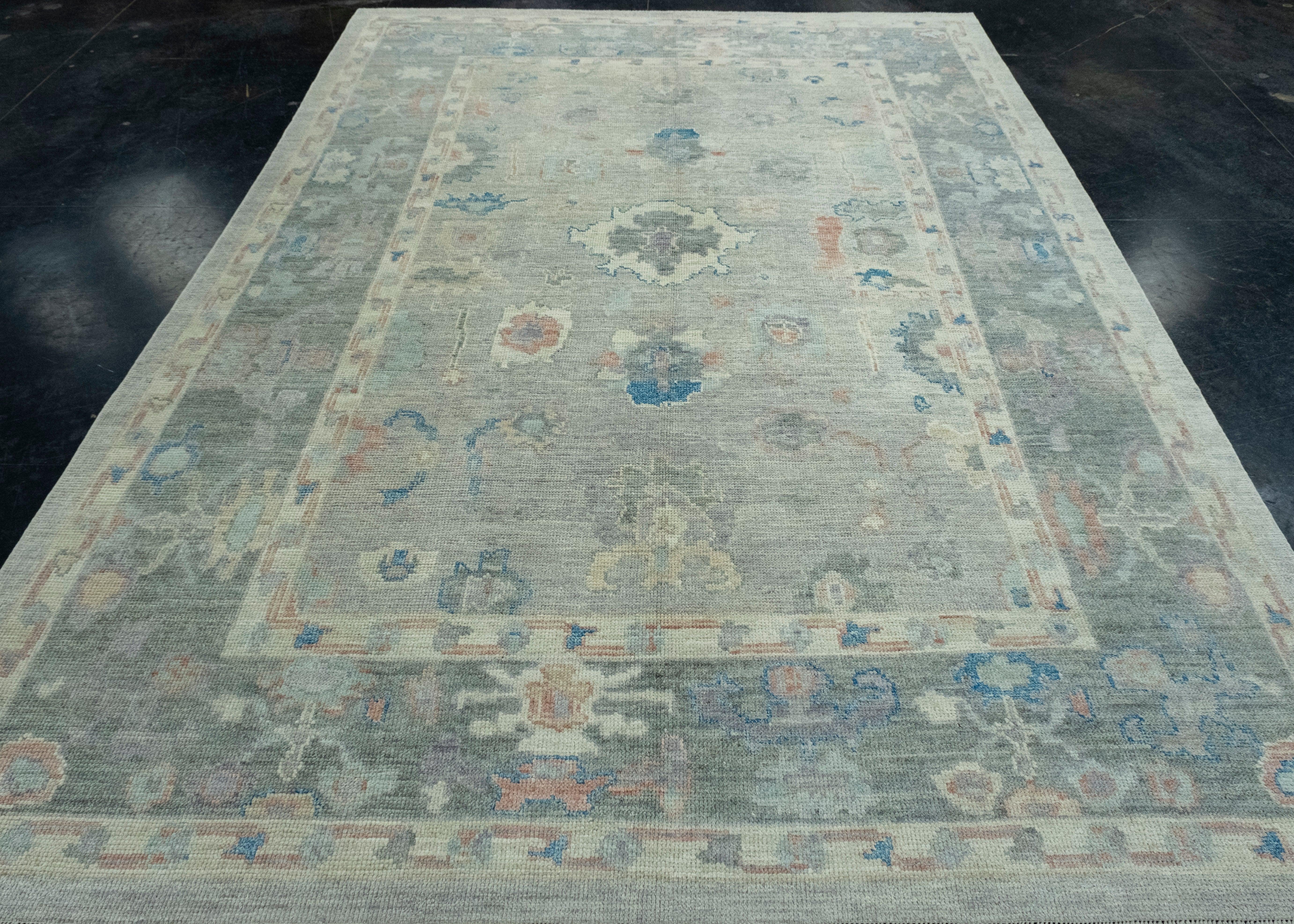 Turkish Oushak Rug 7'1