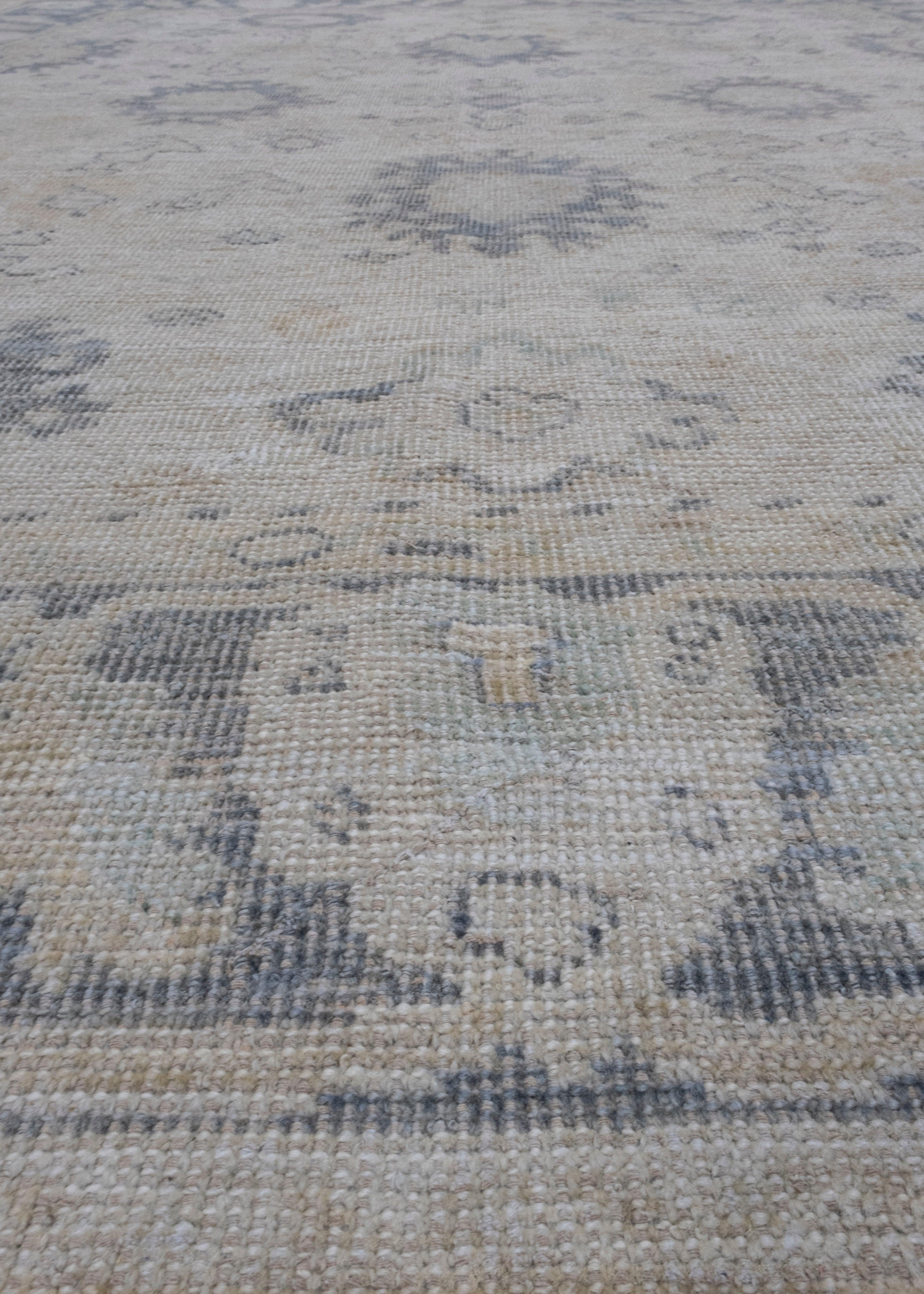 Contemporary Turkish Oushak Rug 7'10