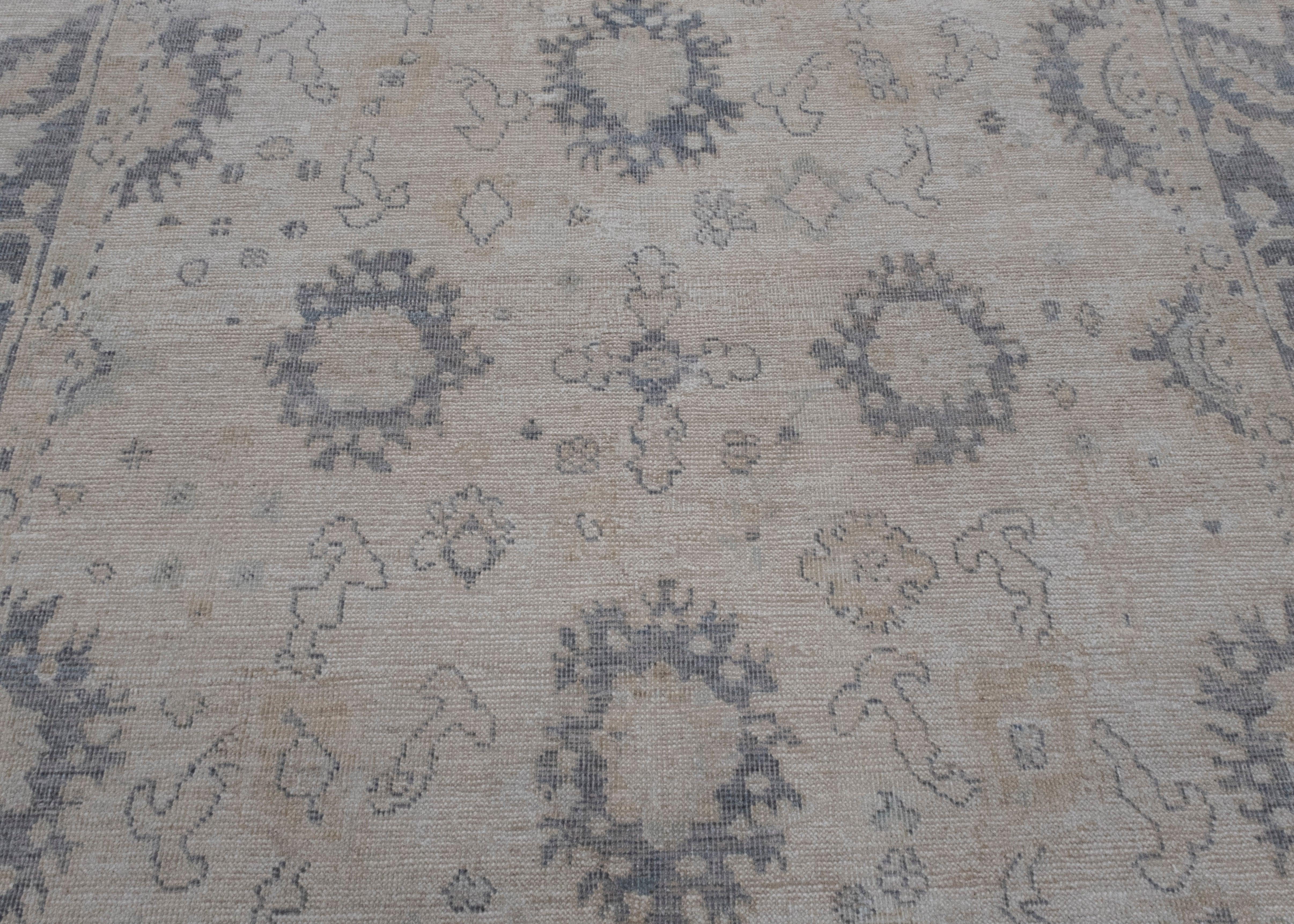 Wool Turkish Oushak Rug 7'10