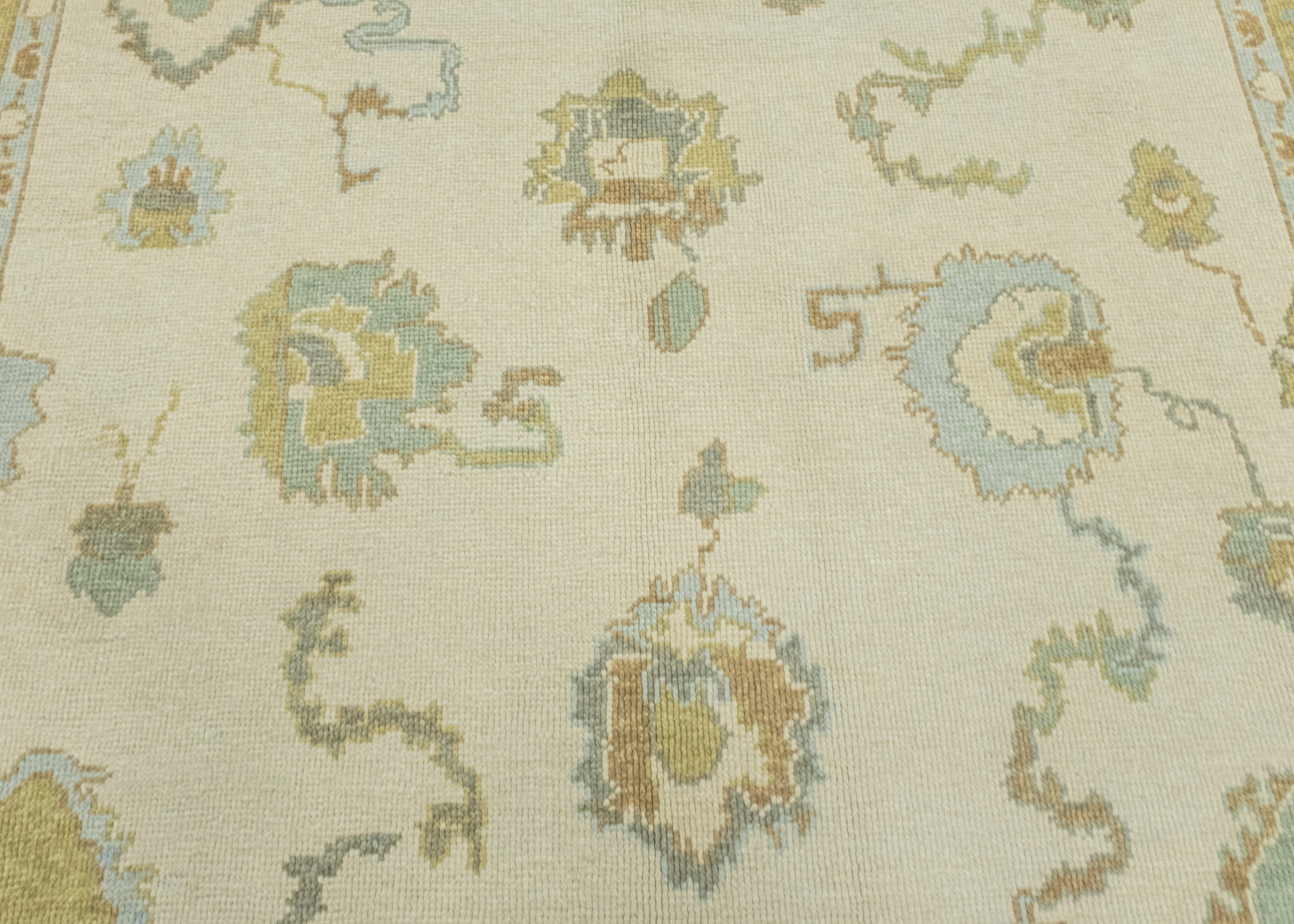 Contemporary Turkish Oushak Rug 7'10
