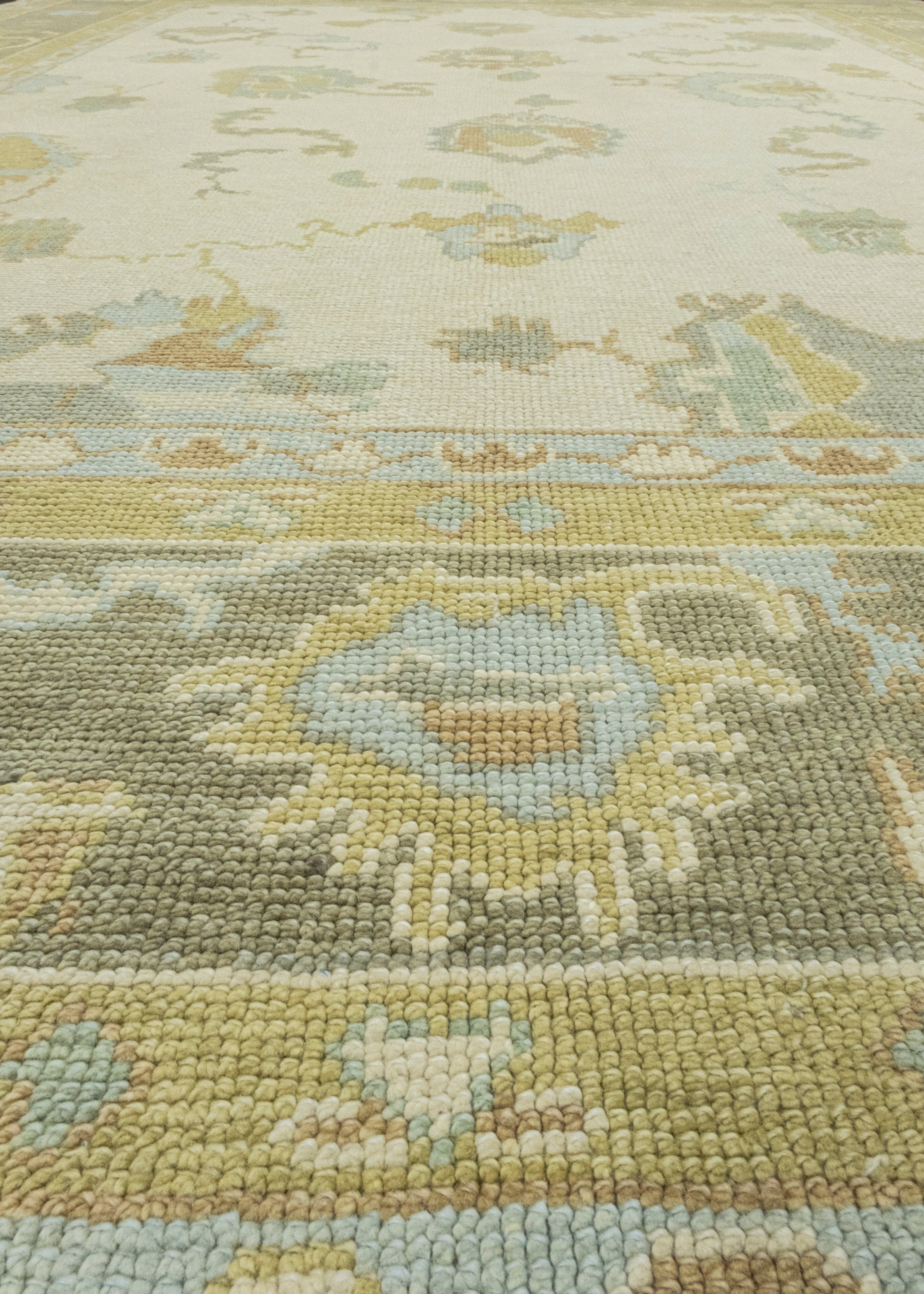 Wool Turkish Oushak Rug 7'10