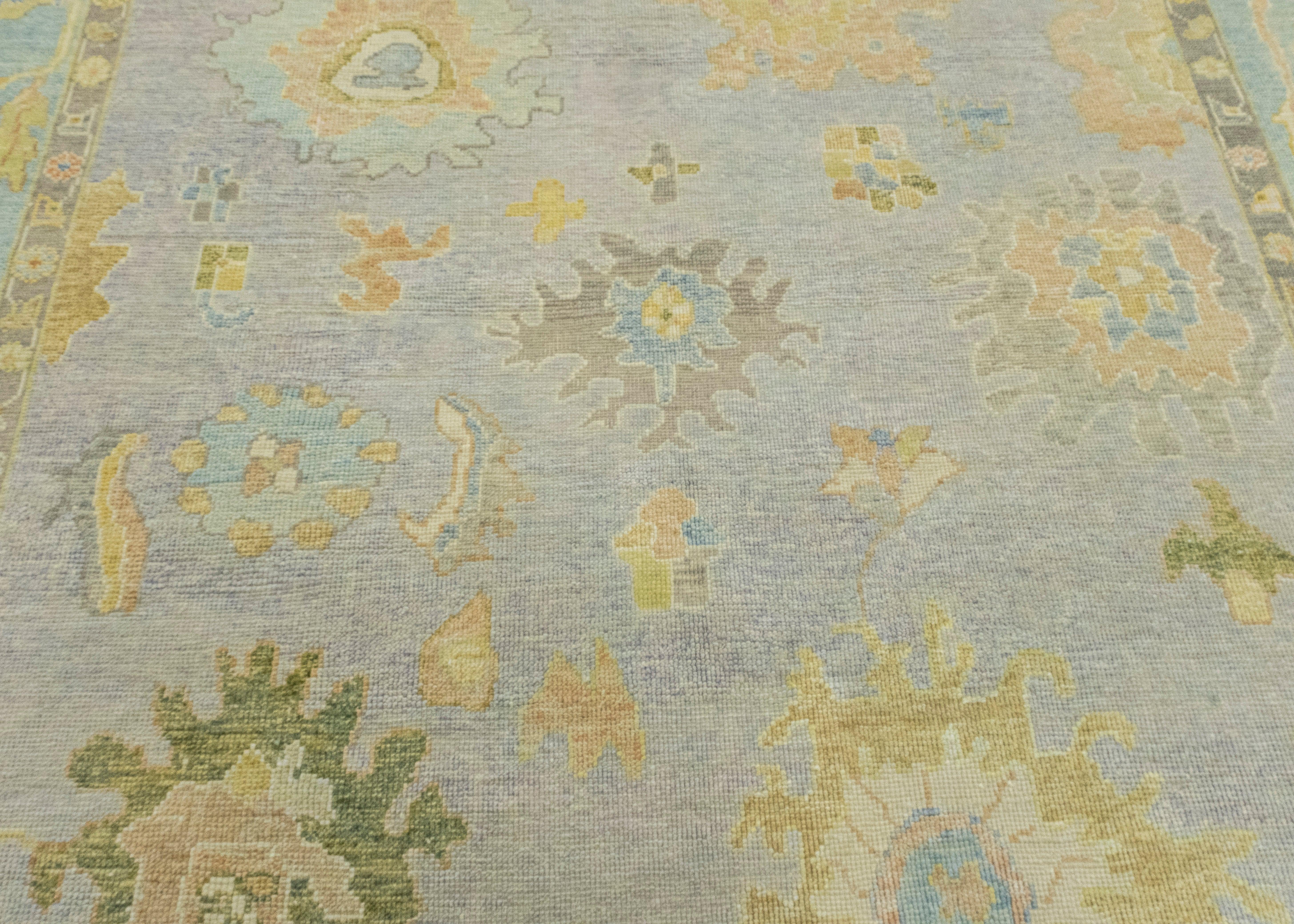 Contemporary Turkish Oushak Rug 7'10