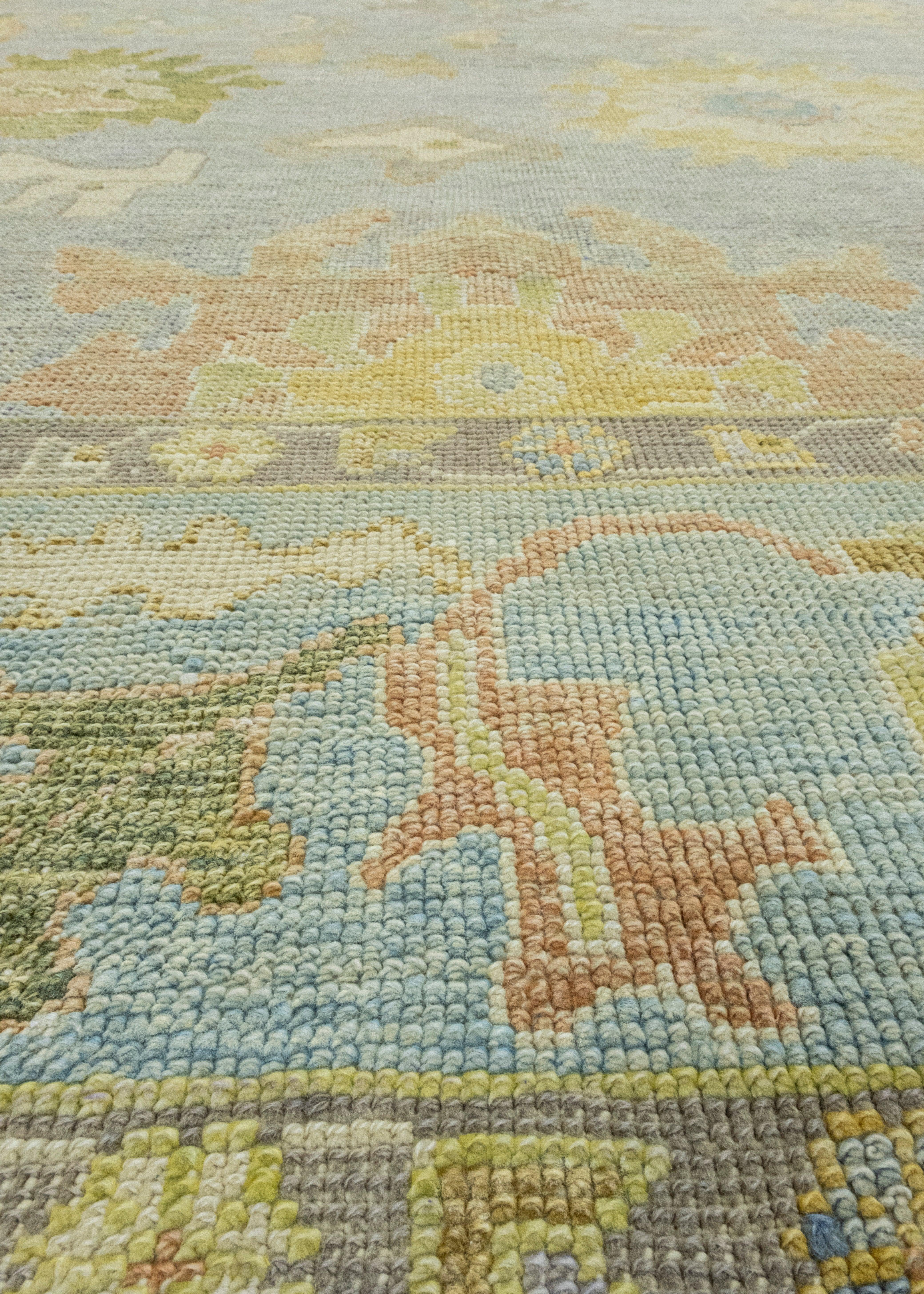 Wool Turkish Oushak Rug 7'10