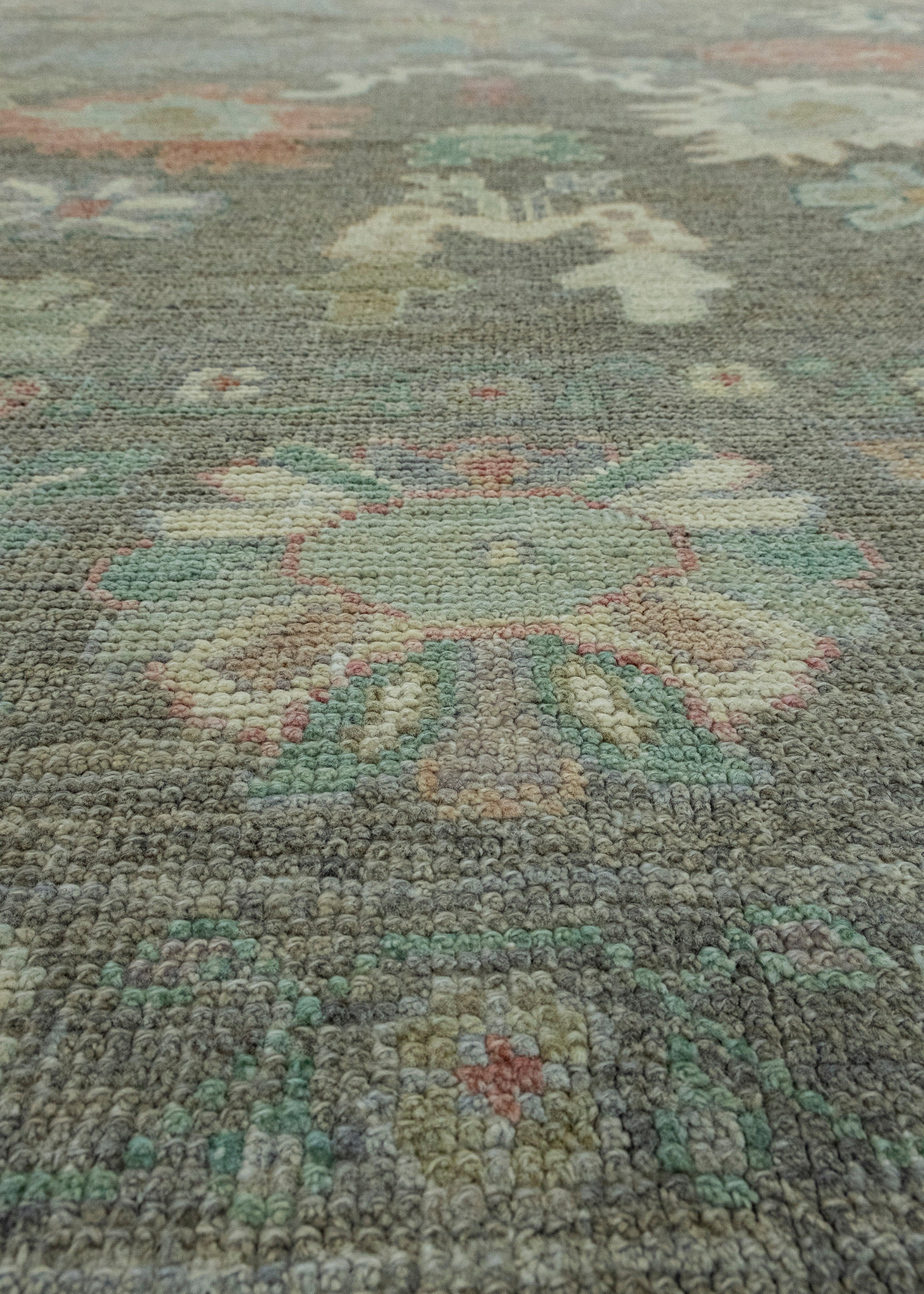 Contemporary Turkish Oushak Rug 7'11