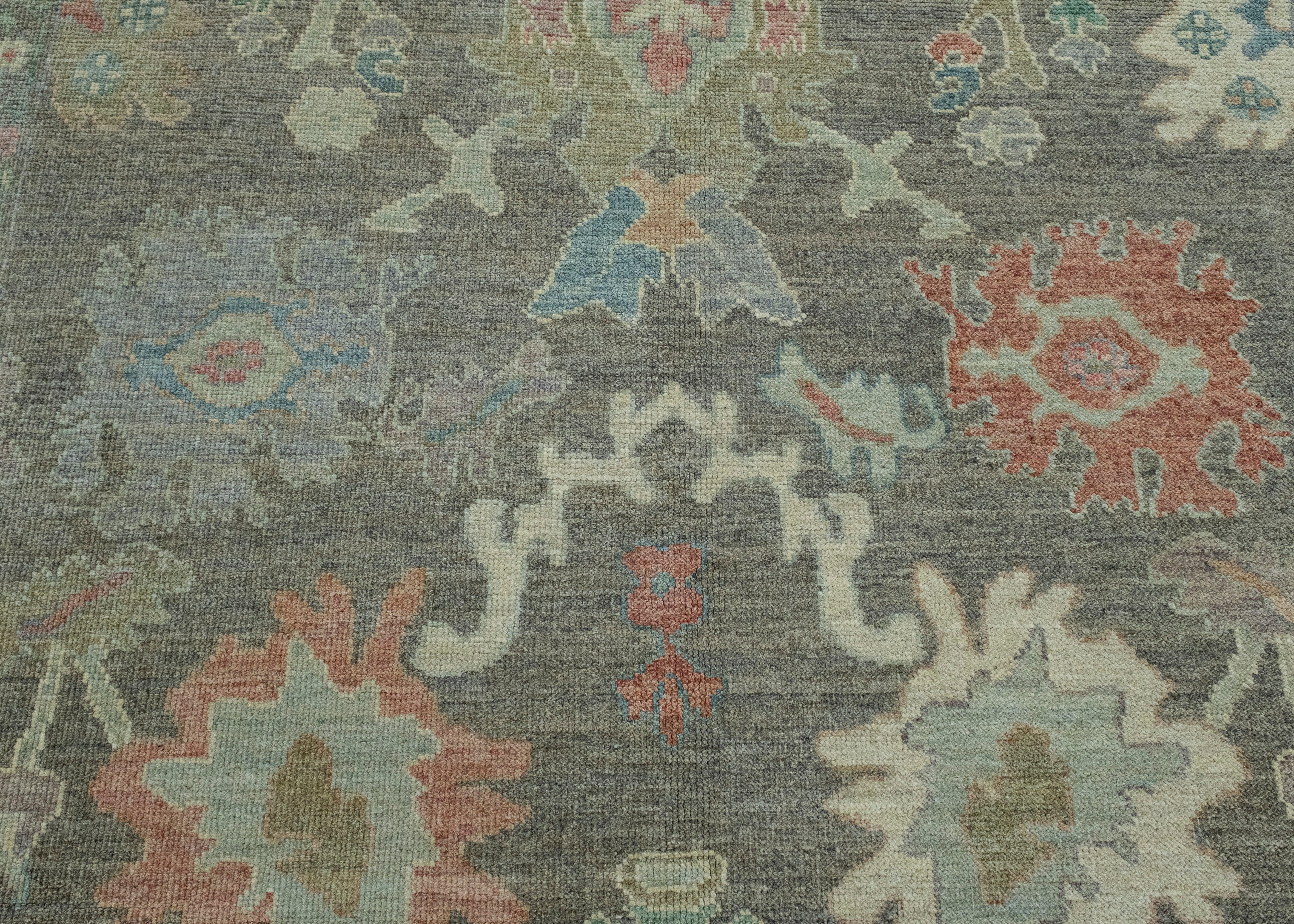 Wool Turkish Oushak Rug 7'11