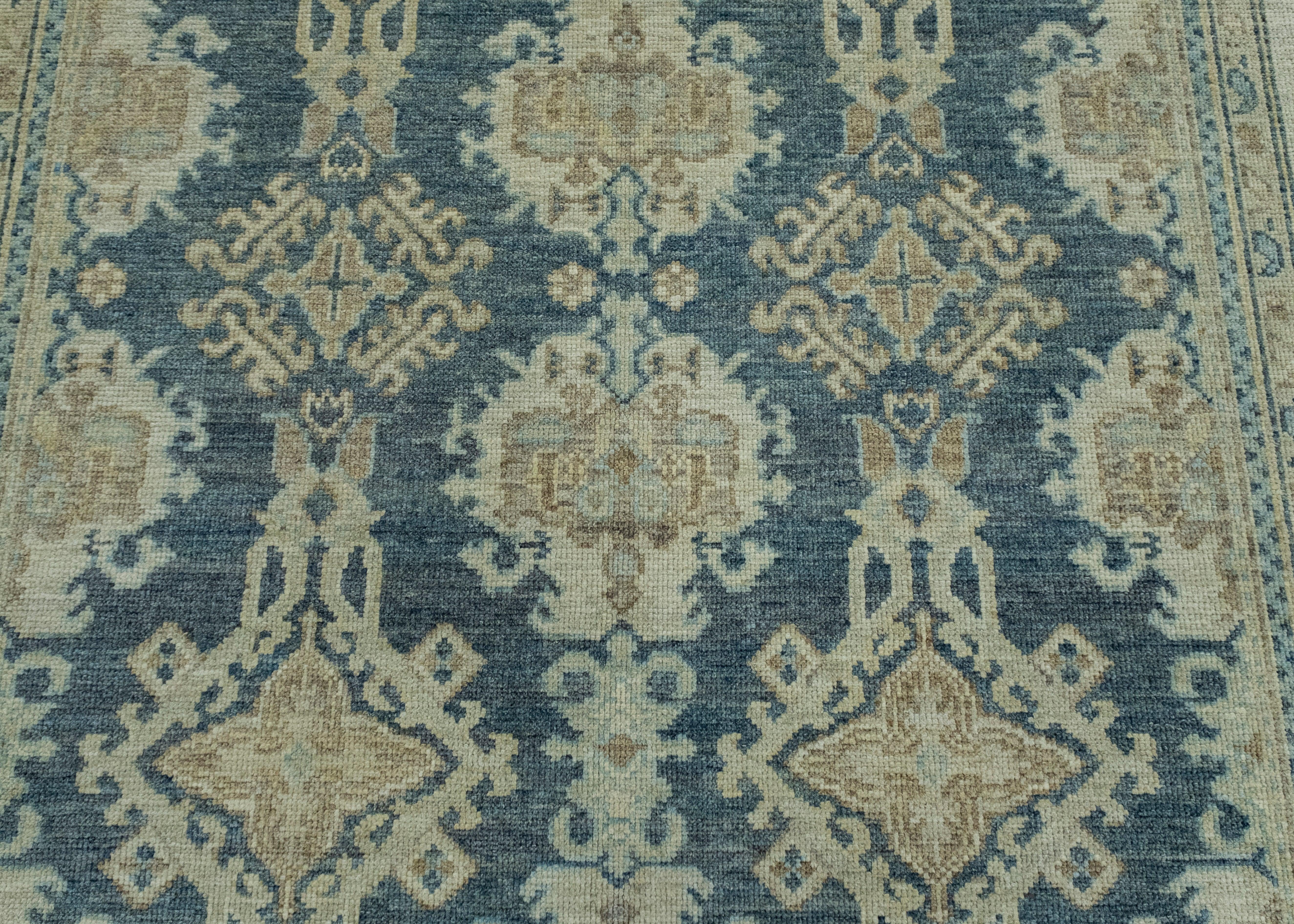 XXI secolo e contemporaneo Tappeto Oushak turco 7'11