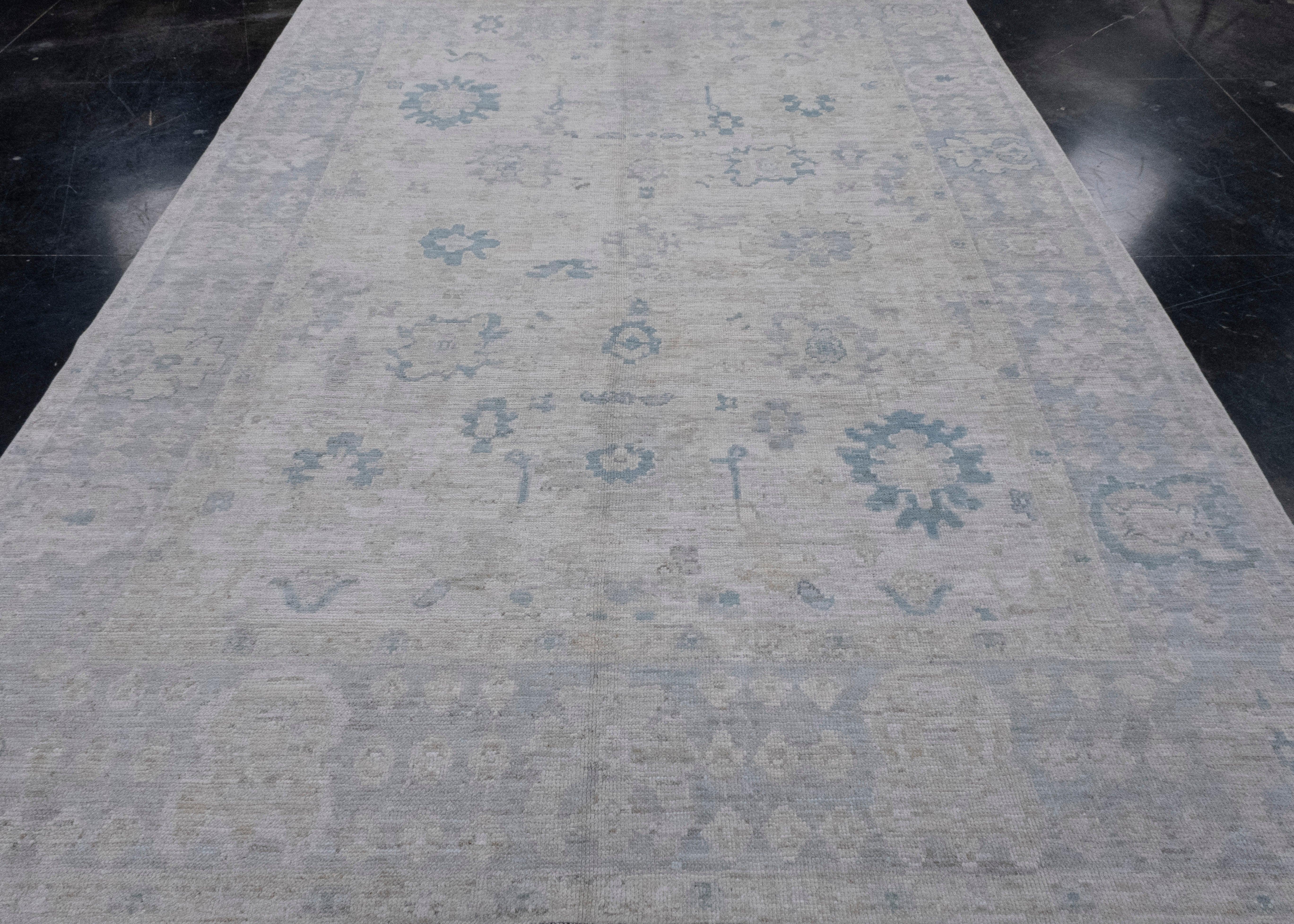 Turkish Oushak Rug 7'4