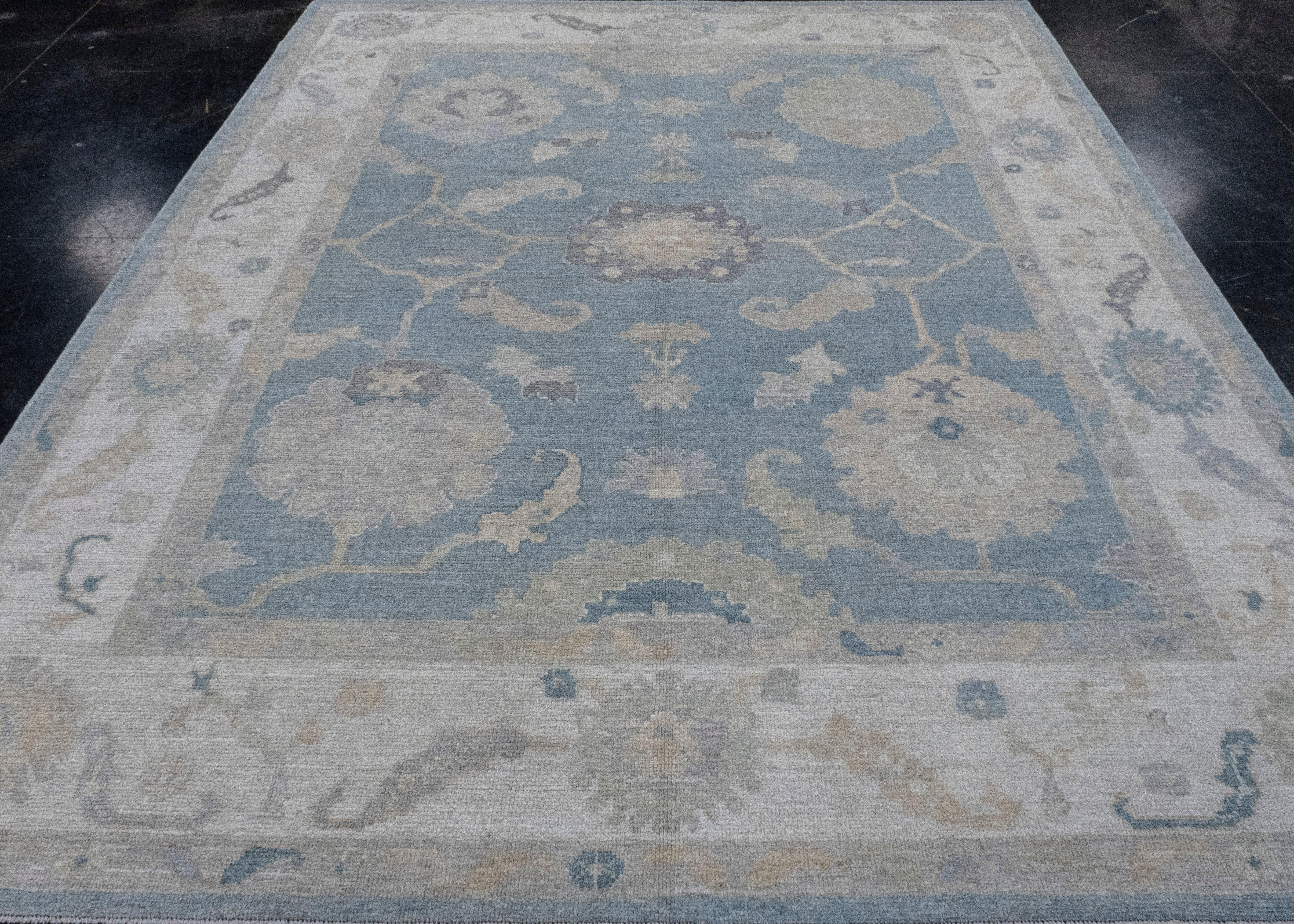 Turkish Oushak Rug 8' x 9'10