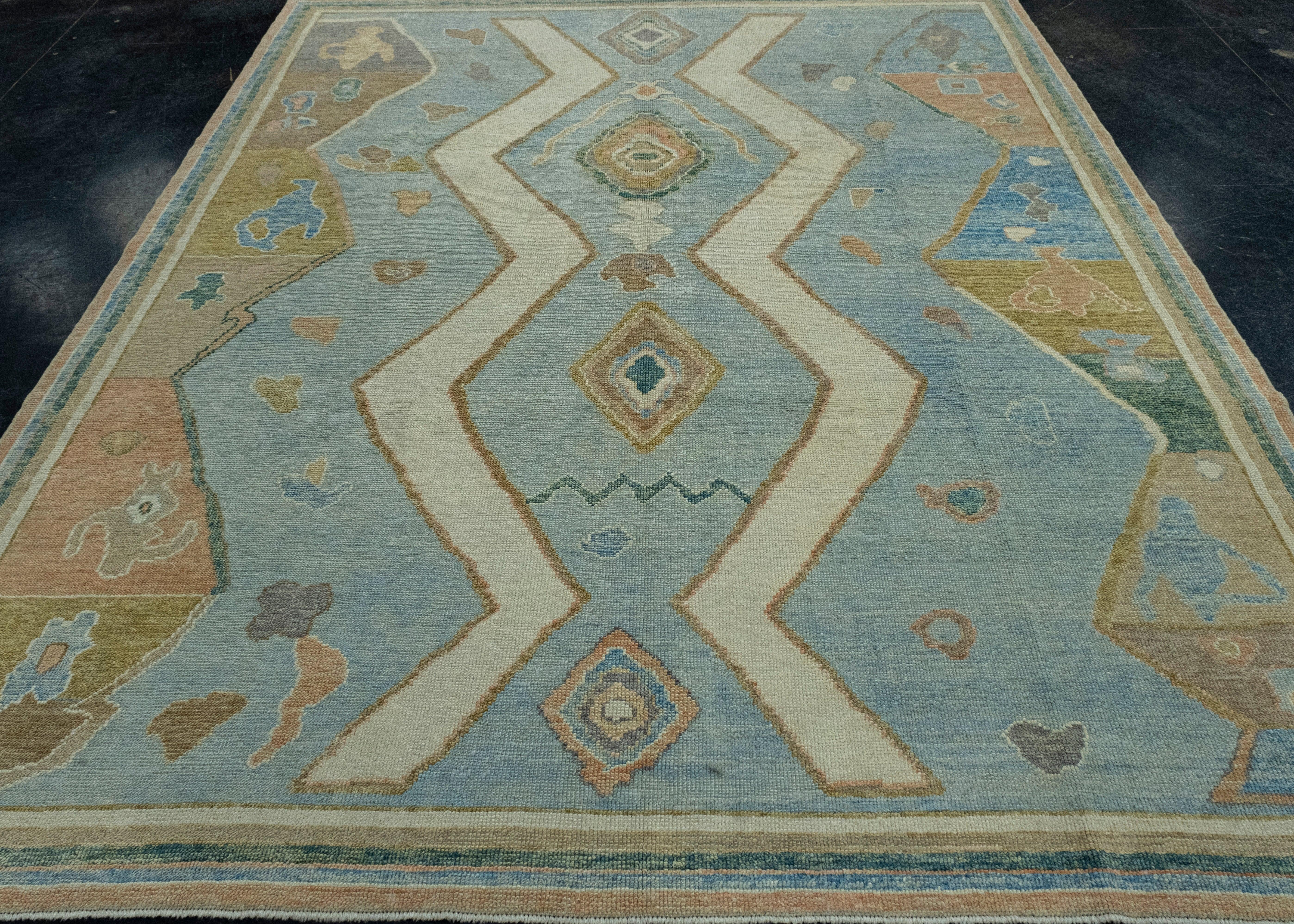 Turkish Oushak Rug 8' x 9'8