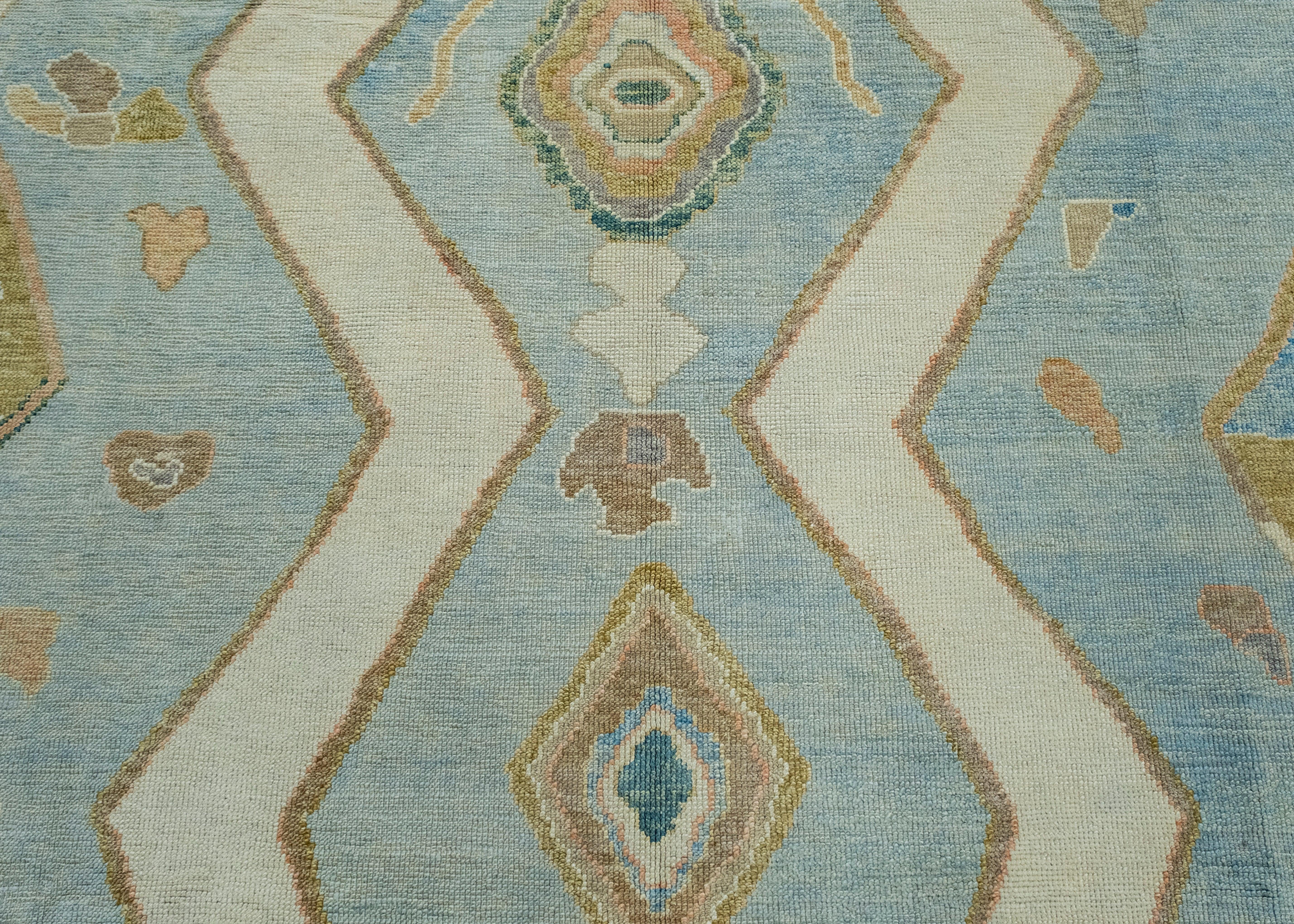 Wool Turkish Oushak Rug 8' x 9'8