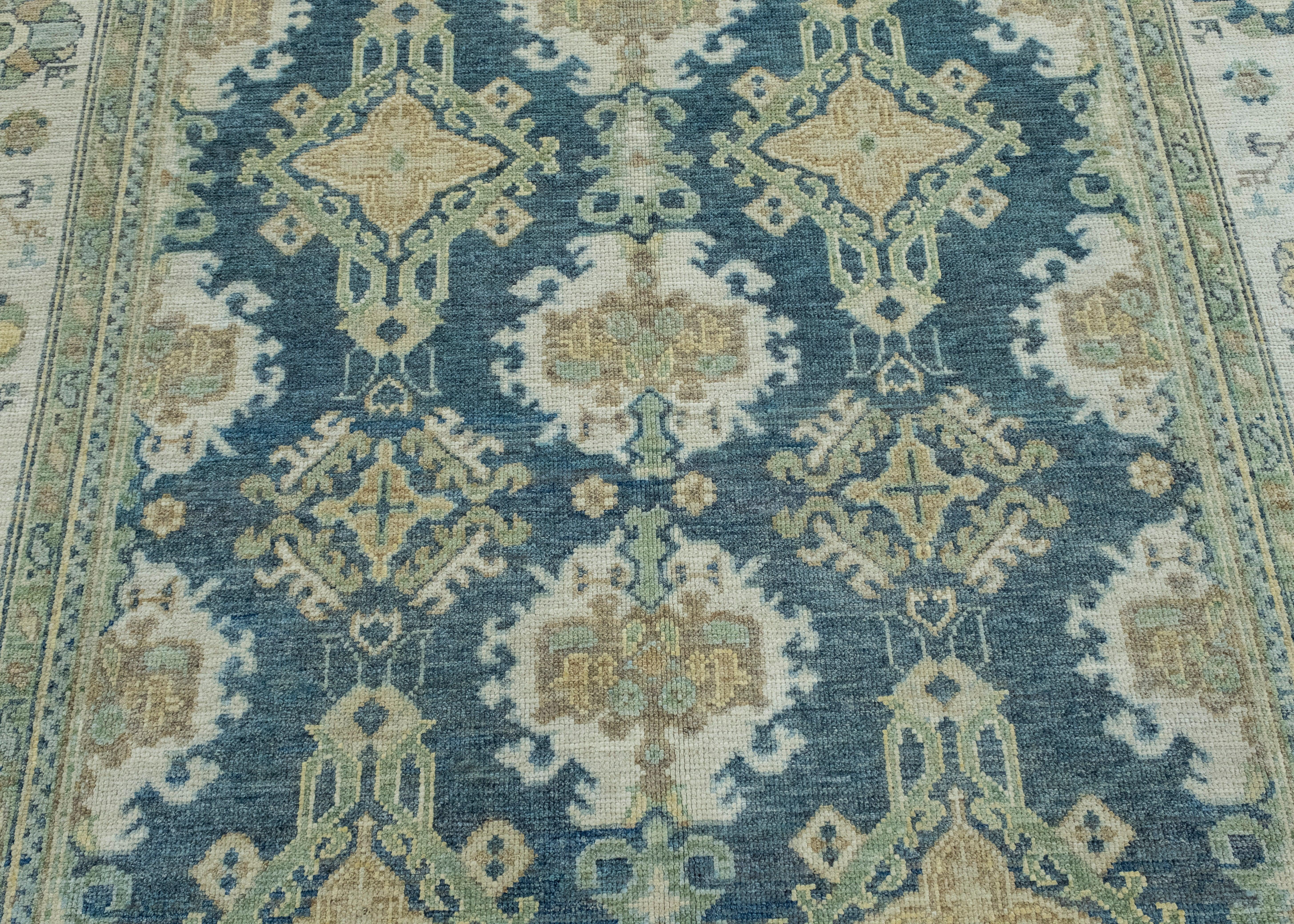Wool Turkish Oushak Rug 8'1