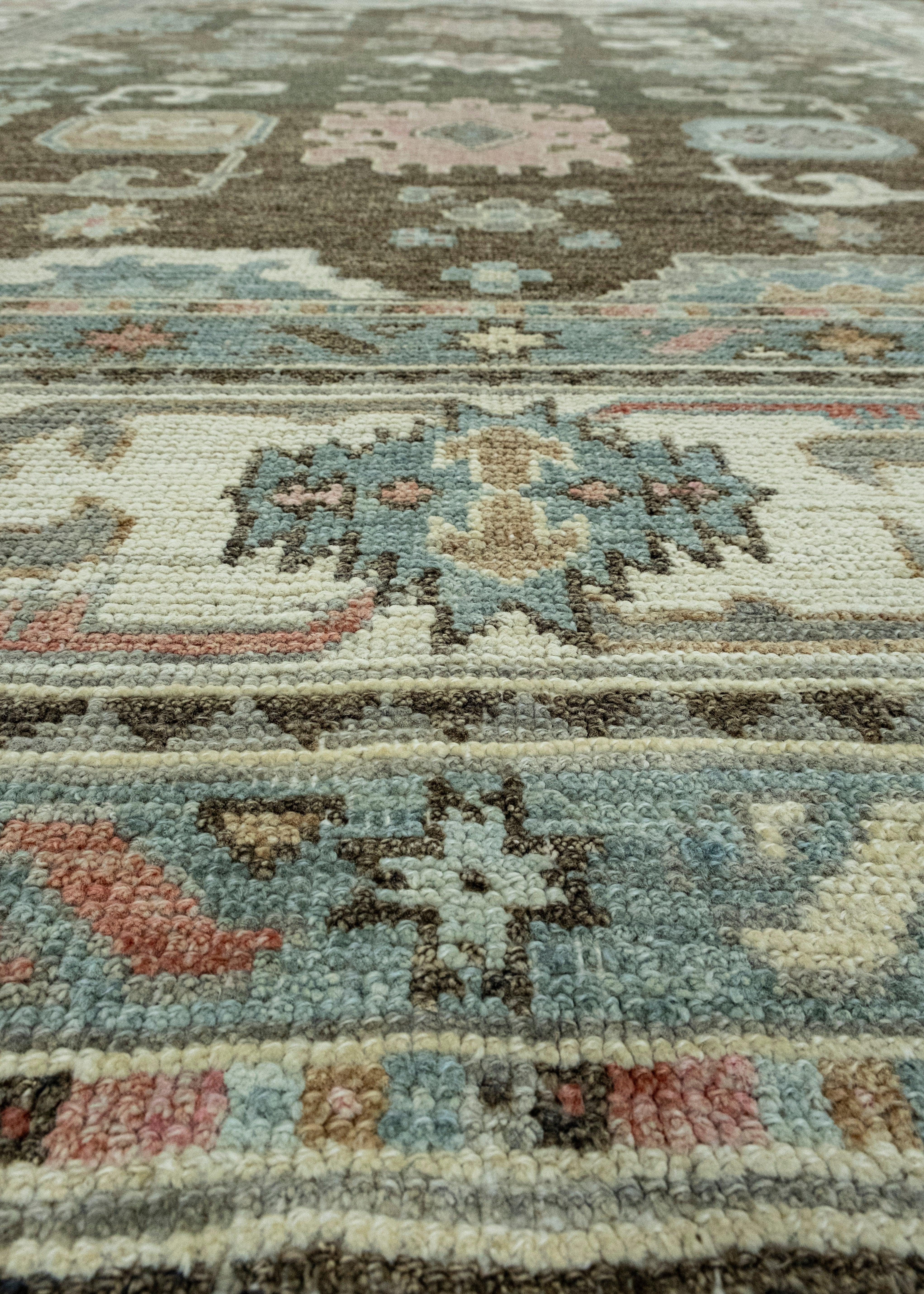 Contemporary Turkish Oushak Rug 8'1