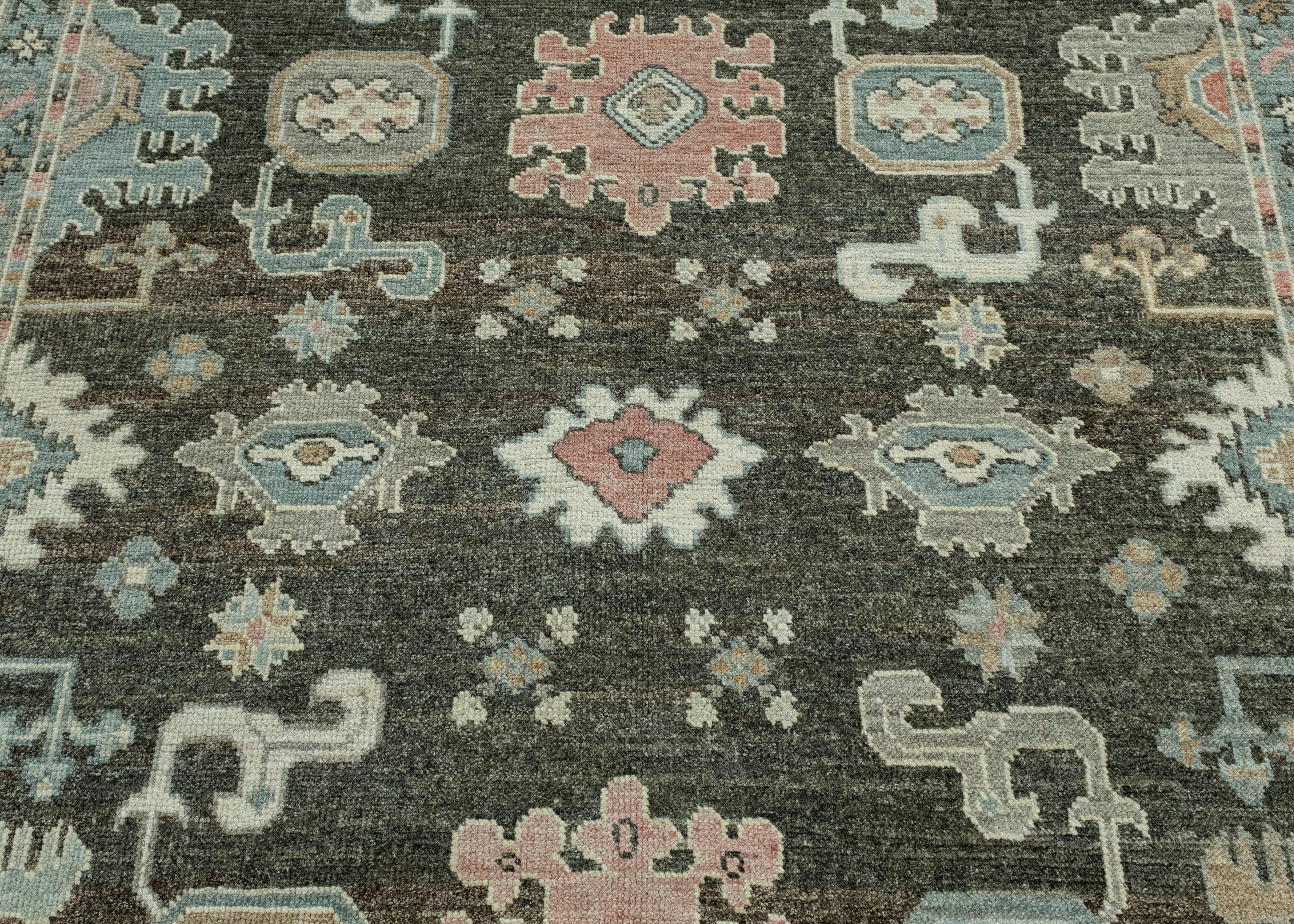 Wool Turkish Oushak Rug 8'1