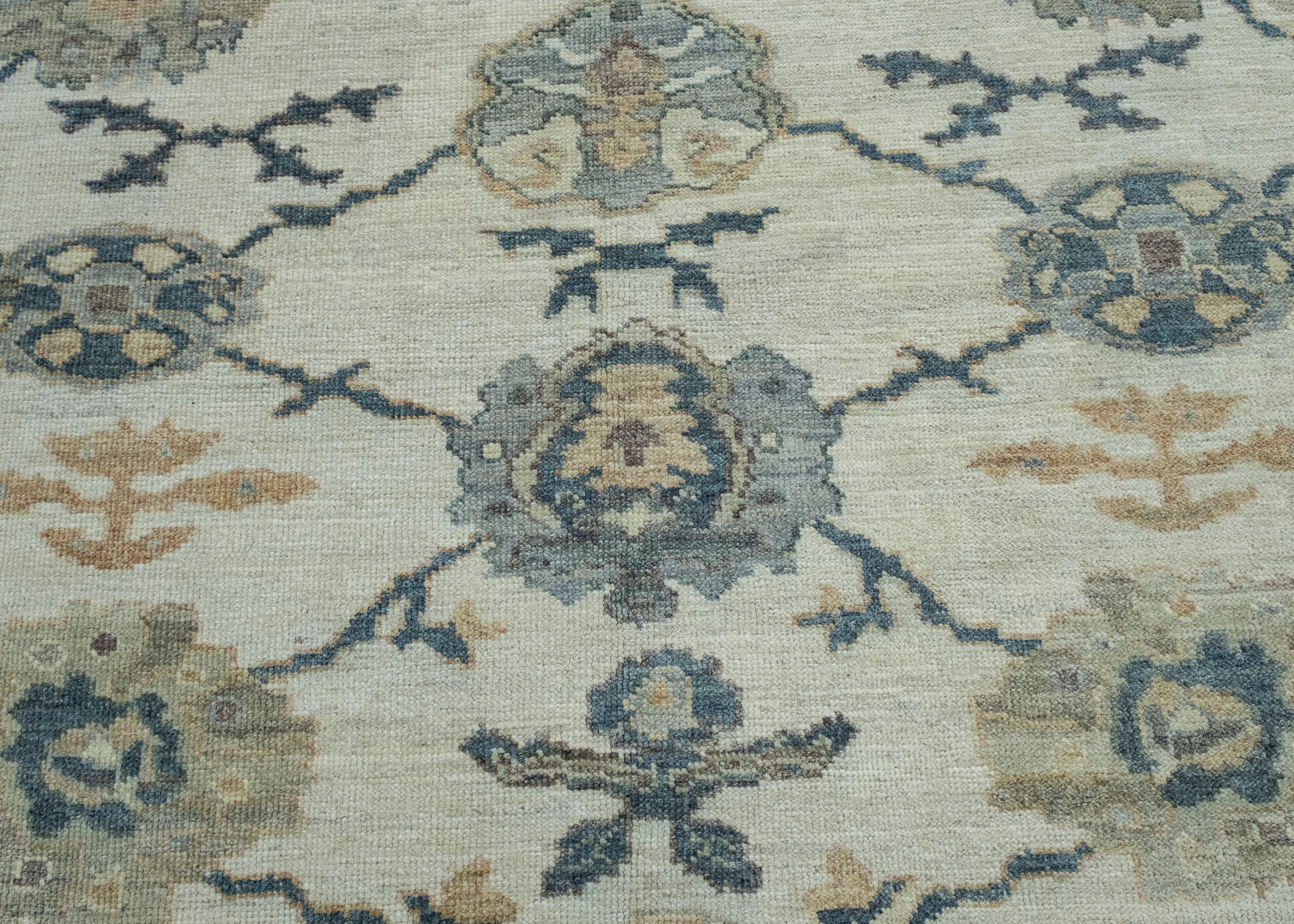 Wool Turkish Oushak Rug 8'1