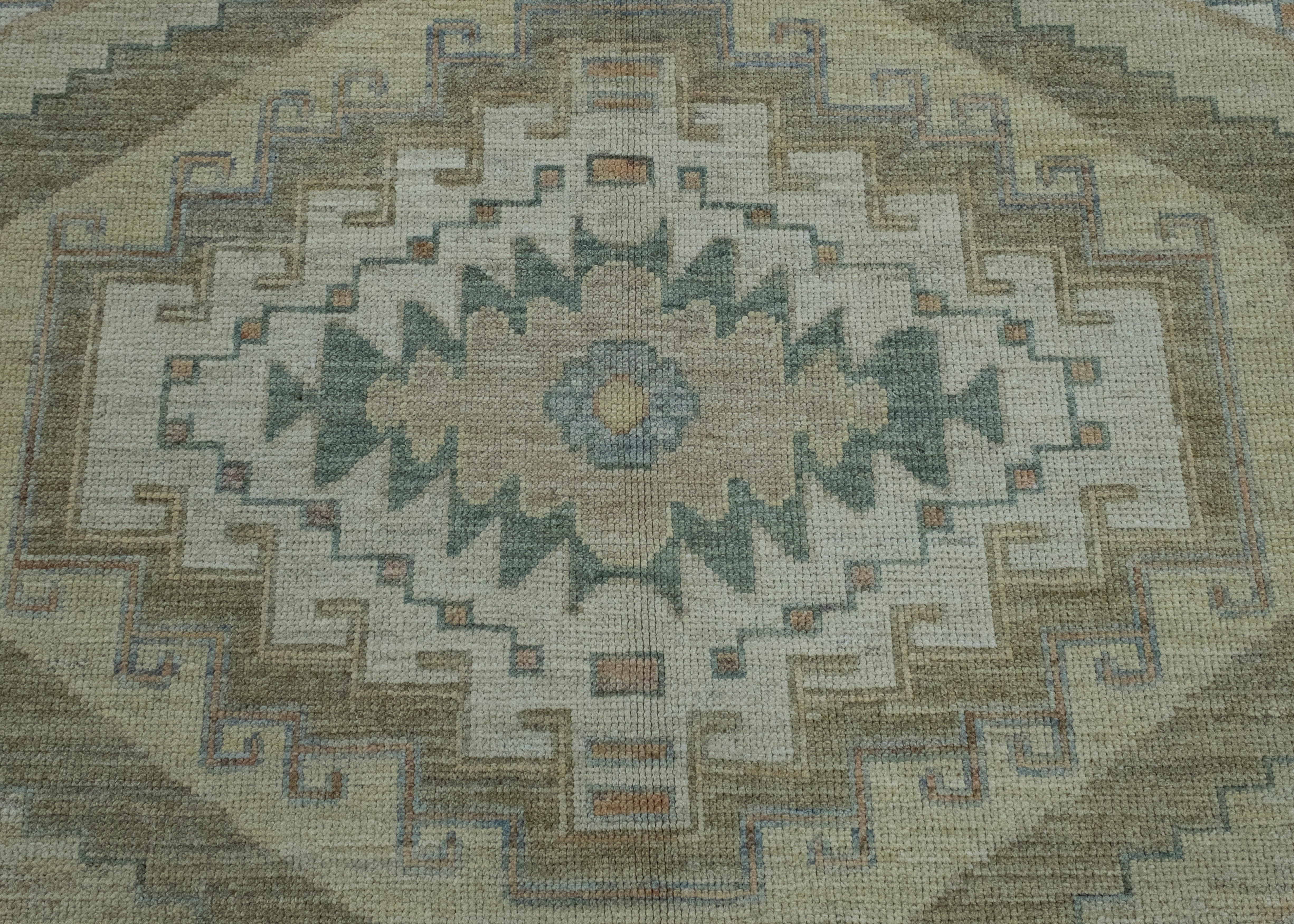 XXI secolo e contemporaneo Tappeto Oushak turco 8'1